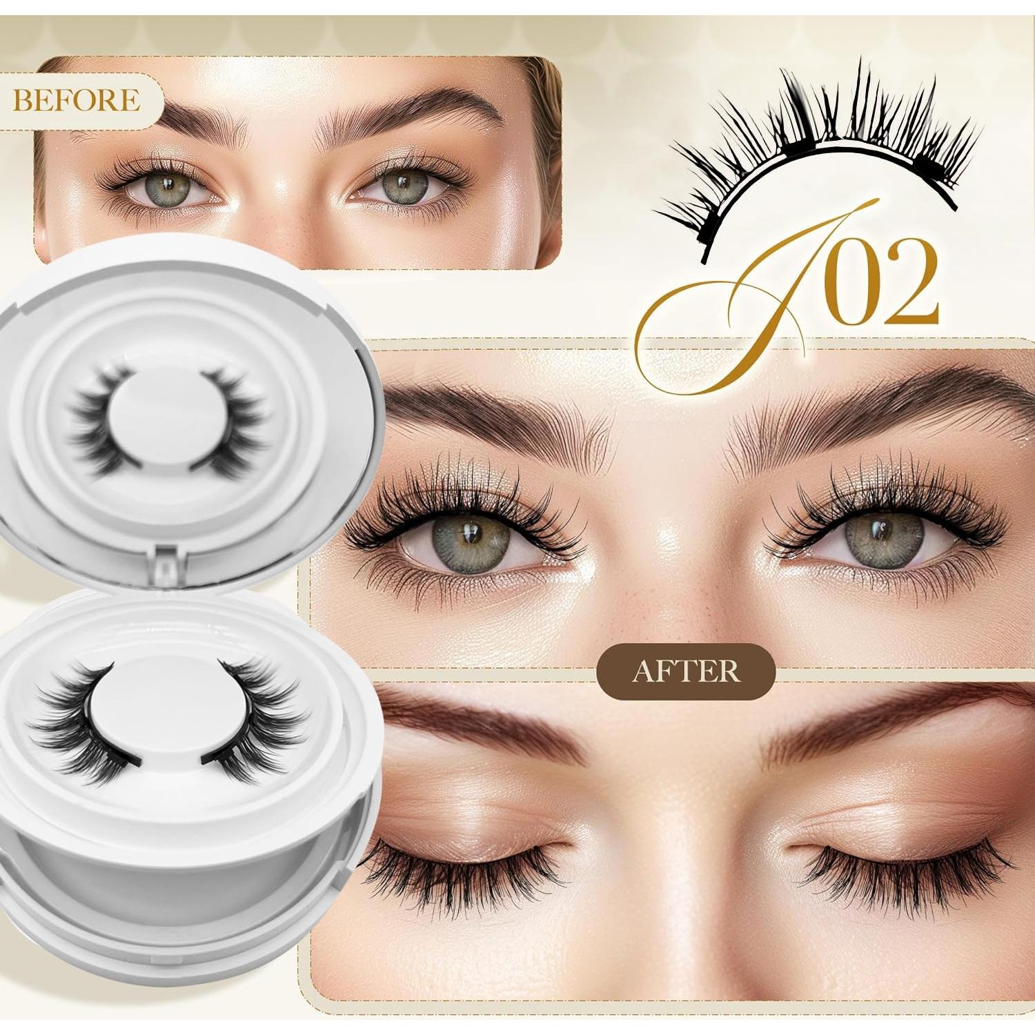 Pestañas Magnéticas Hunnyfit Más Llenas con Aplicador