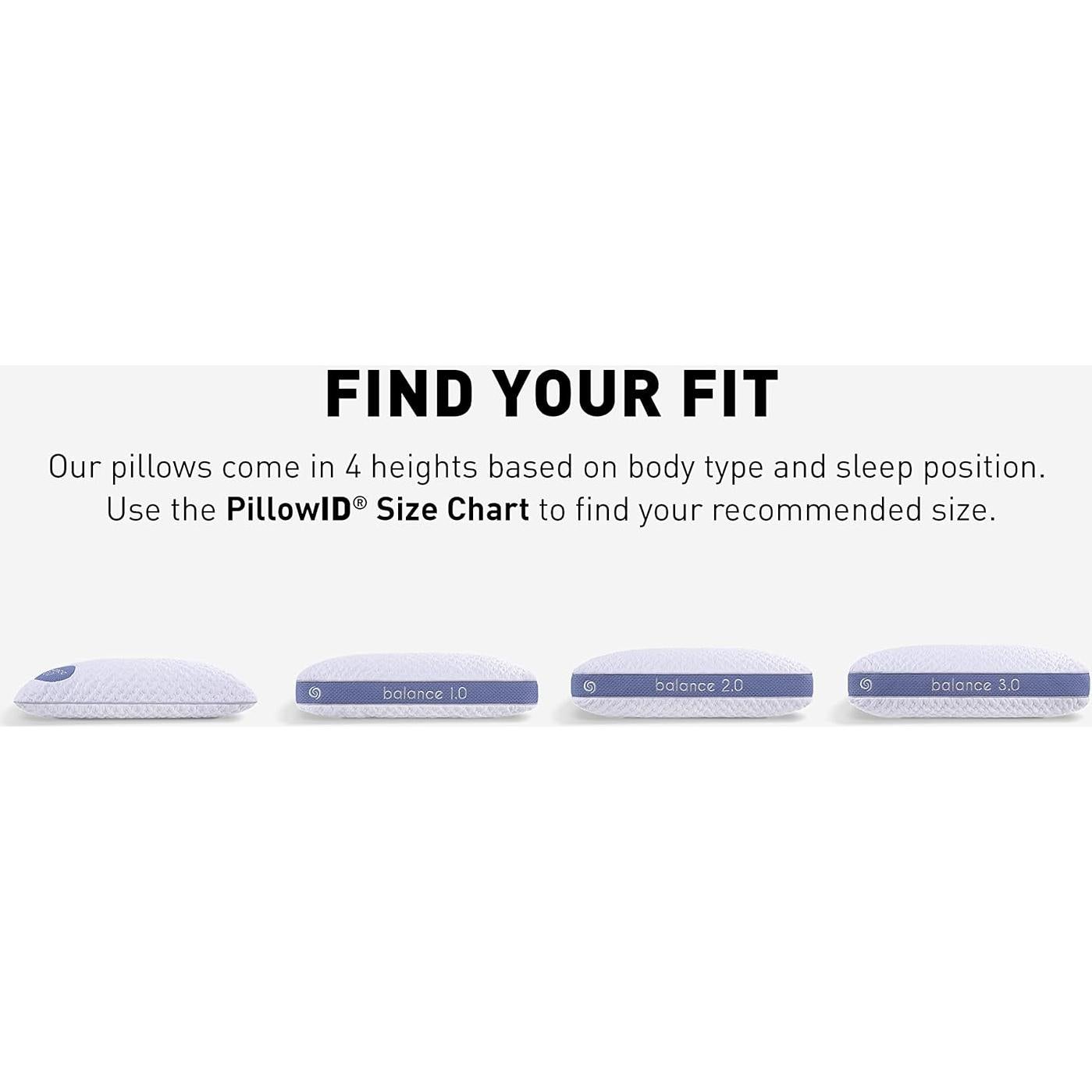 Almohada Bedgear Balance Performance 0.0 - Firmeza Media - 66x50.8cm