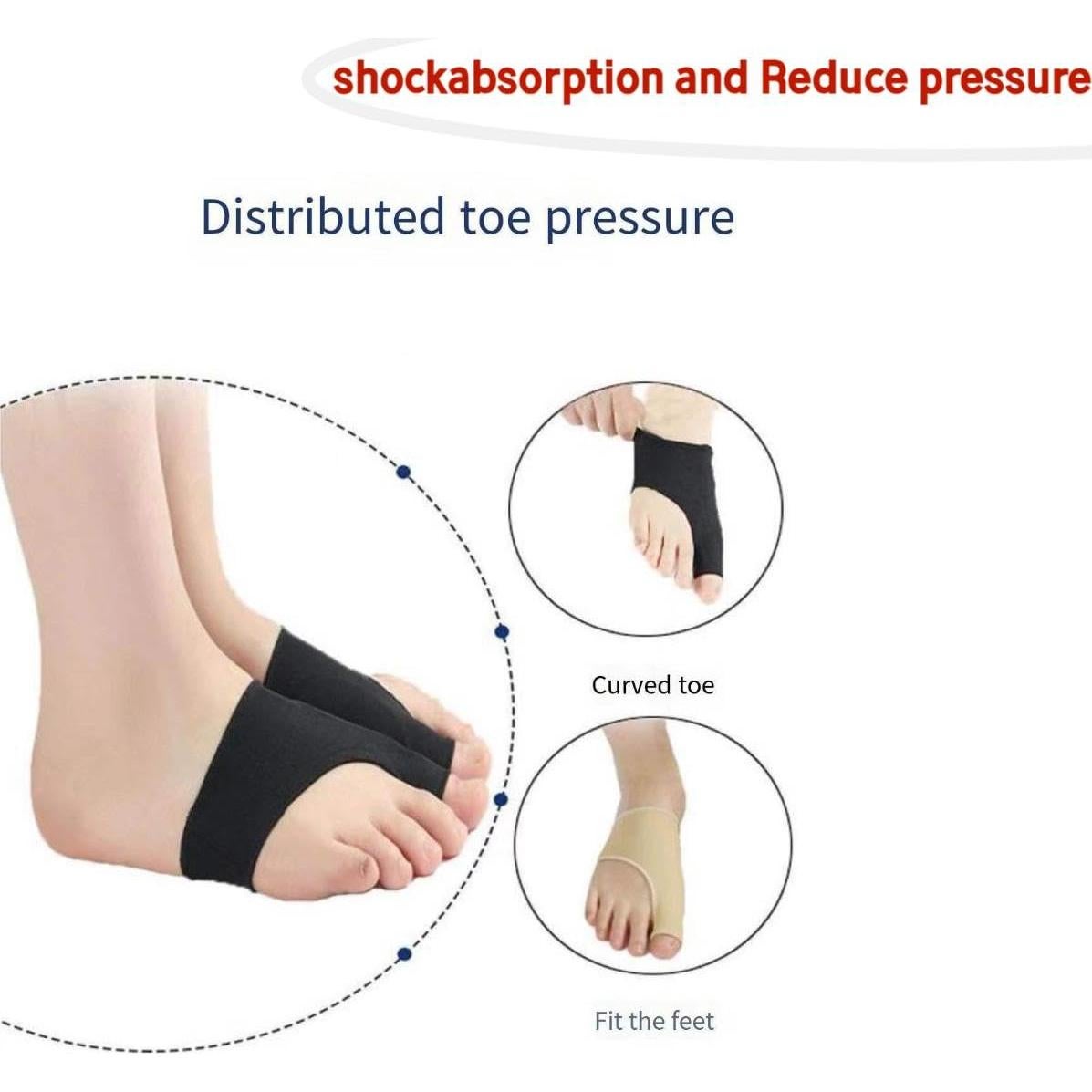 Cojines Correctores de Juanetes Eitonbu - Set de 4 Piezas Mediano