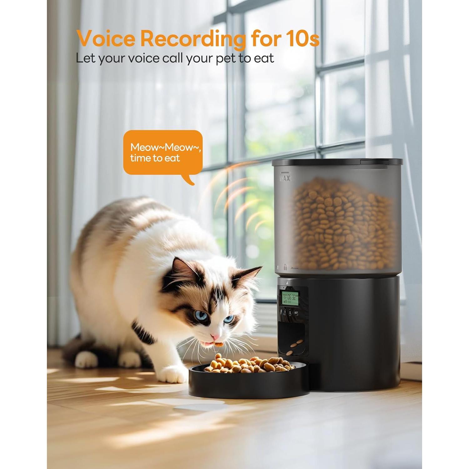 Dispensador Automático de Comida POOEKEN 4L para Gatos y Perros