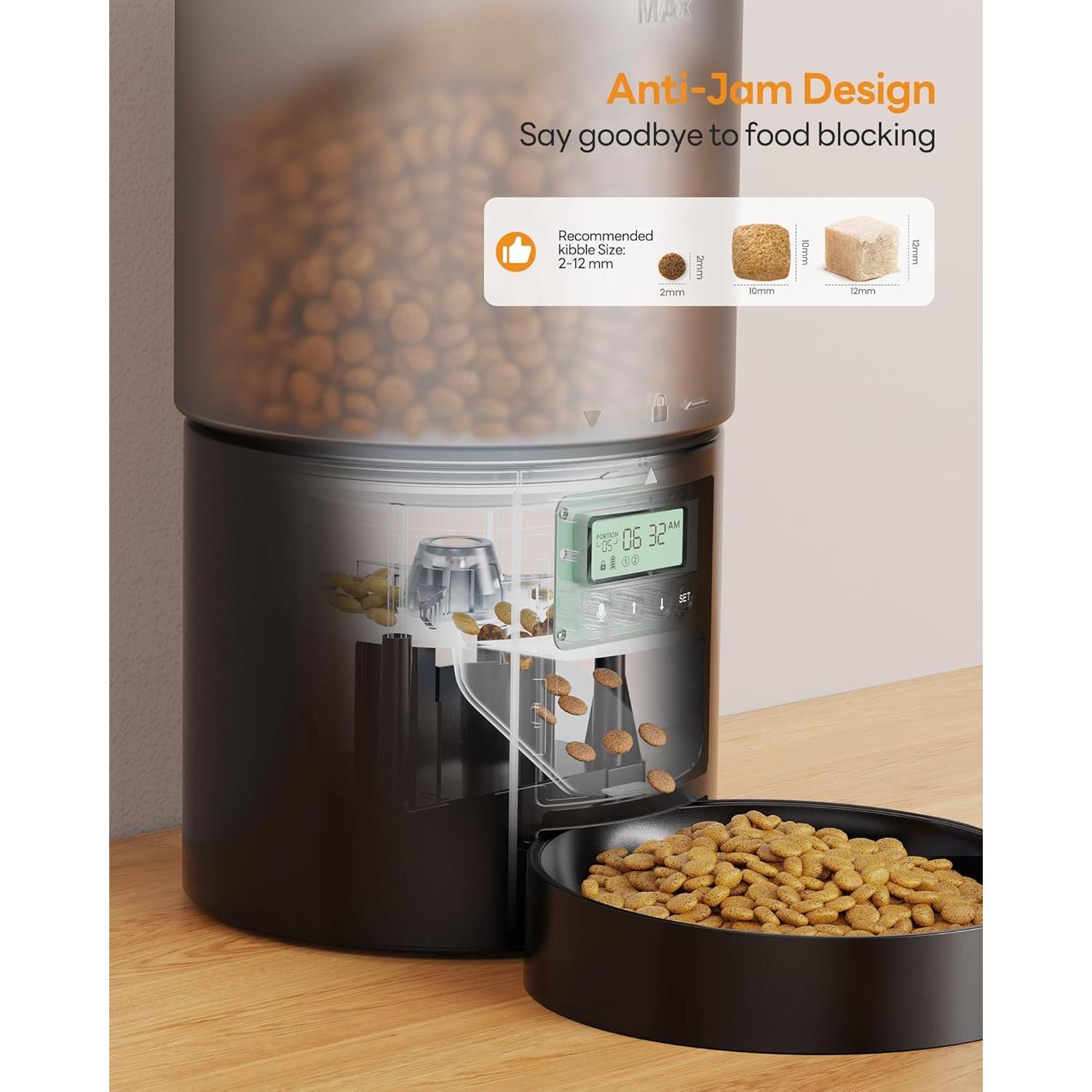 Dispensador Automático de Comida POOEKEN 4L para Gatos y Perros