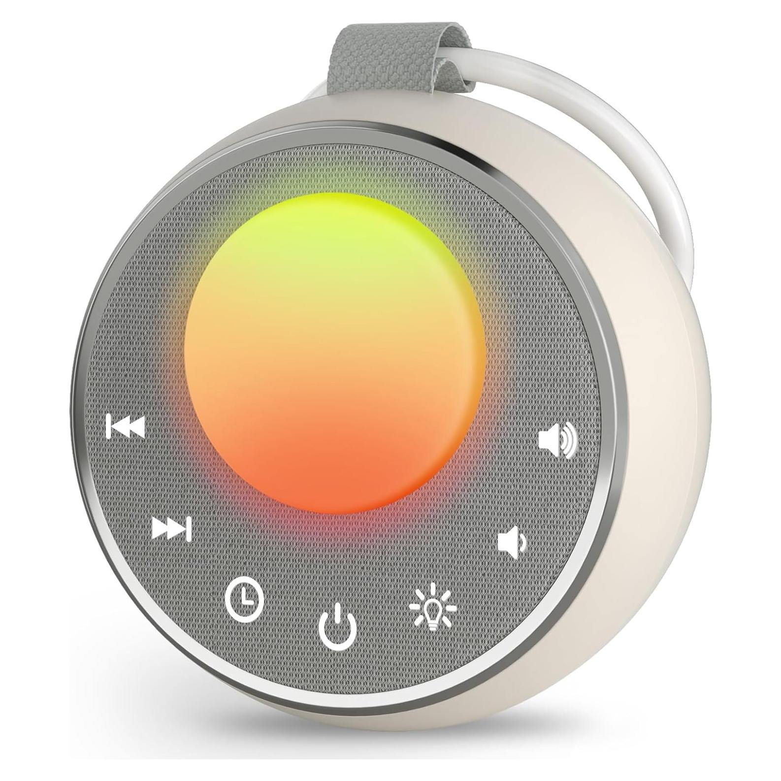 Máquina de Sonido Blanco Peakeep Portátil con Luz RGB 27 Sonidos