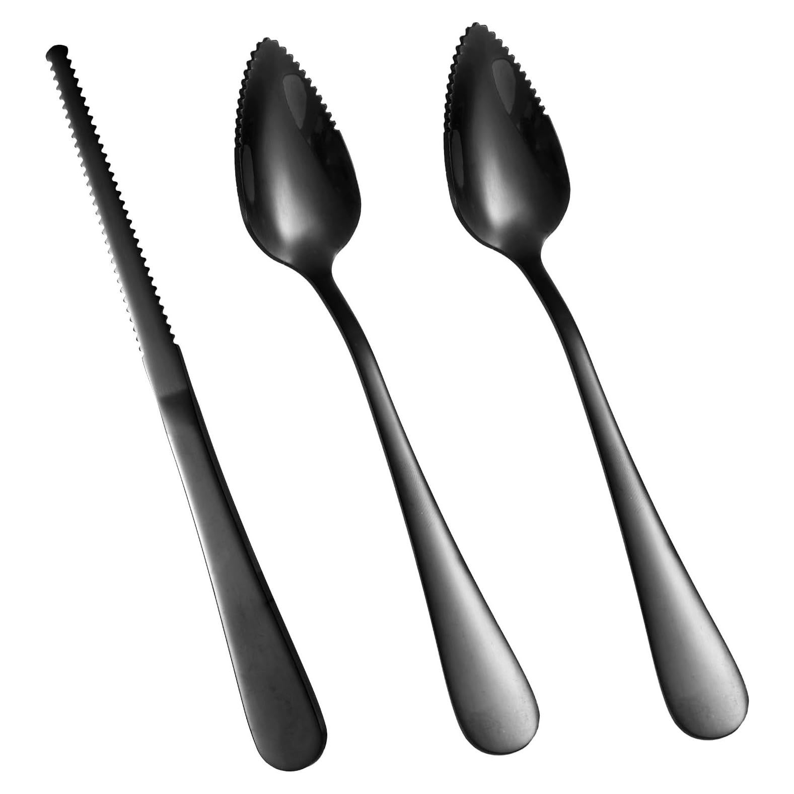 Juego de 3 Utensilios de Acero Inoxidable para Pomelo BOXOB