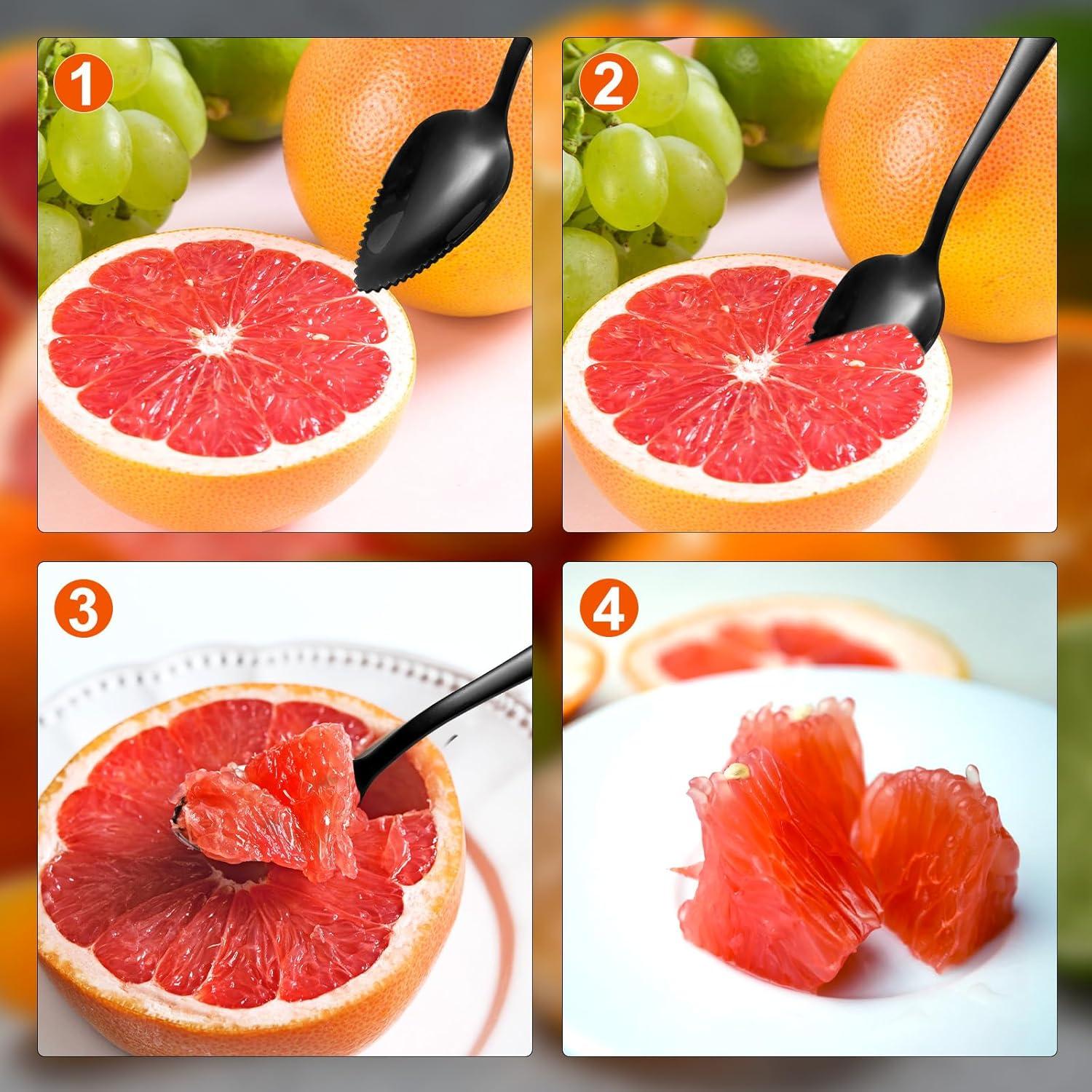 Juego de 3 Utensilios de Acero Inoxidable para Pomelo BOXOB