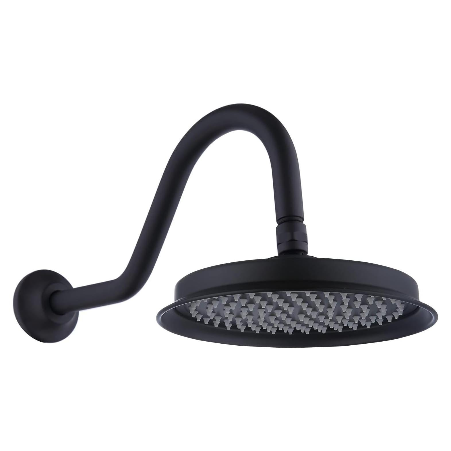 Cabezal de Ducha de Lluvia Drettyer 9" Antiguo con Brazo Curvado