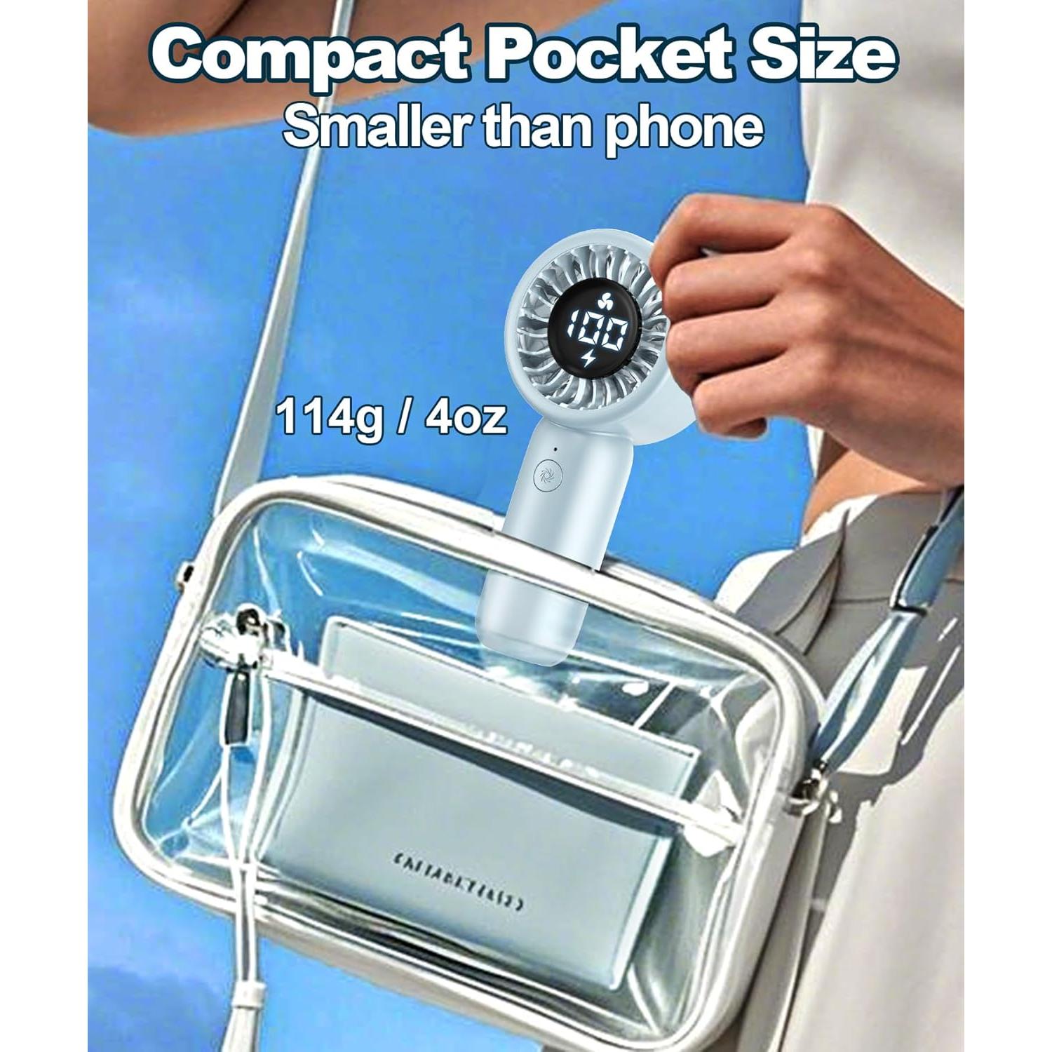 Ventilador de Mano BEYYON F2520 Turbo Recargable LED 10m