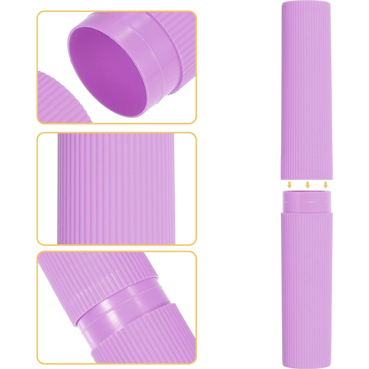 Estuche de Cepillo de Dientes Portátil VOCOSTE Morado 20x3cm