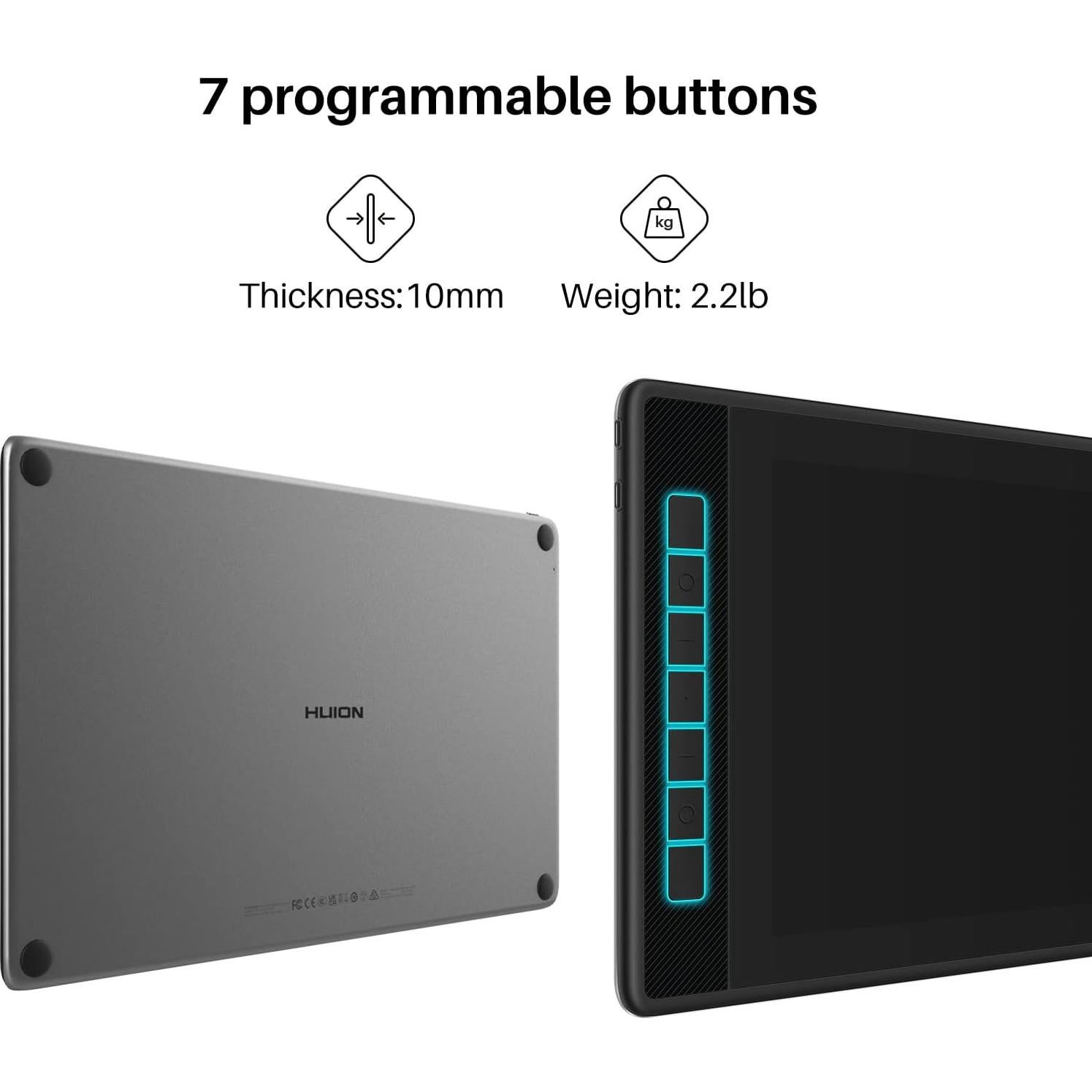 Tableta de Dibujo Huion Kamvas Pro 13 2.5K QHD 13.3"