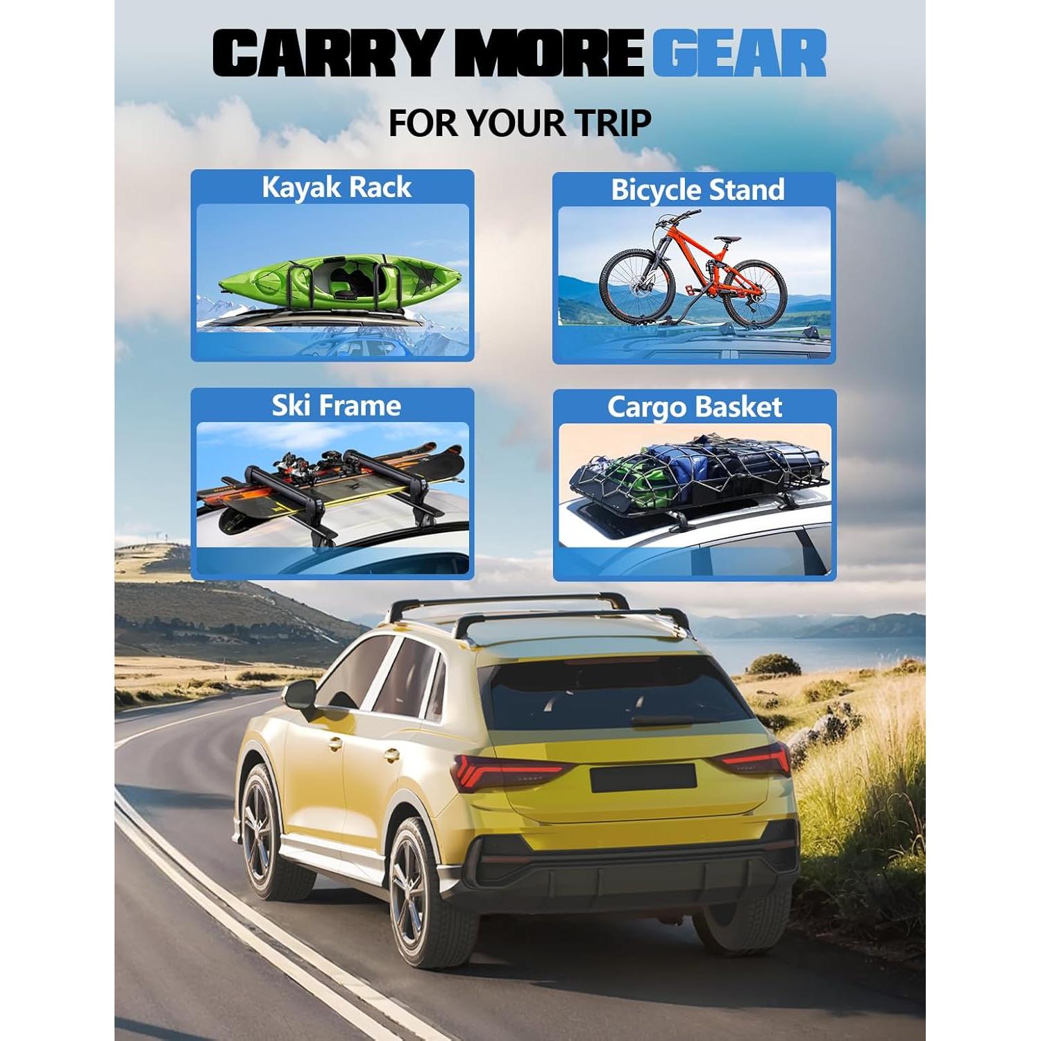 Barras Transversales de Techo FengYu FY102-37 para Audi Q3 2019-2025