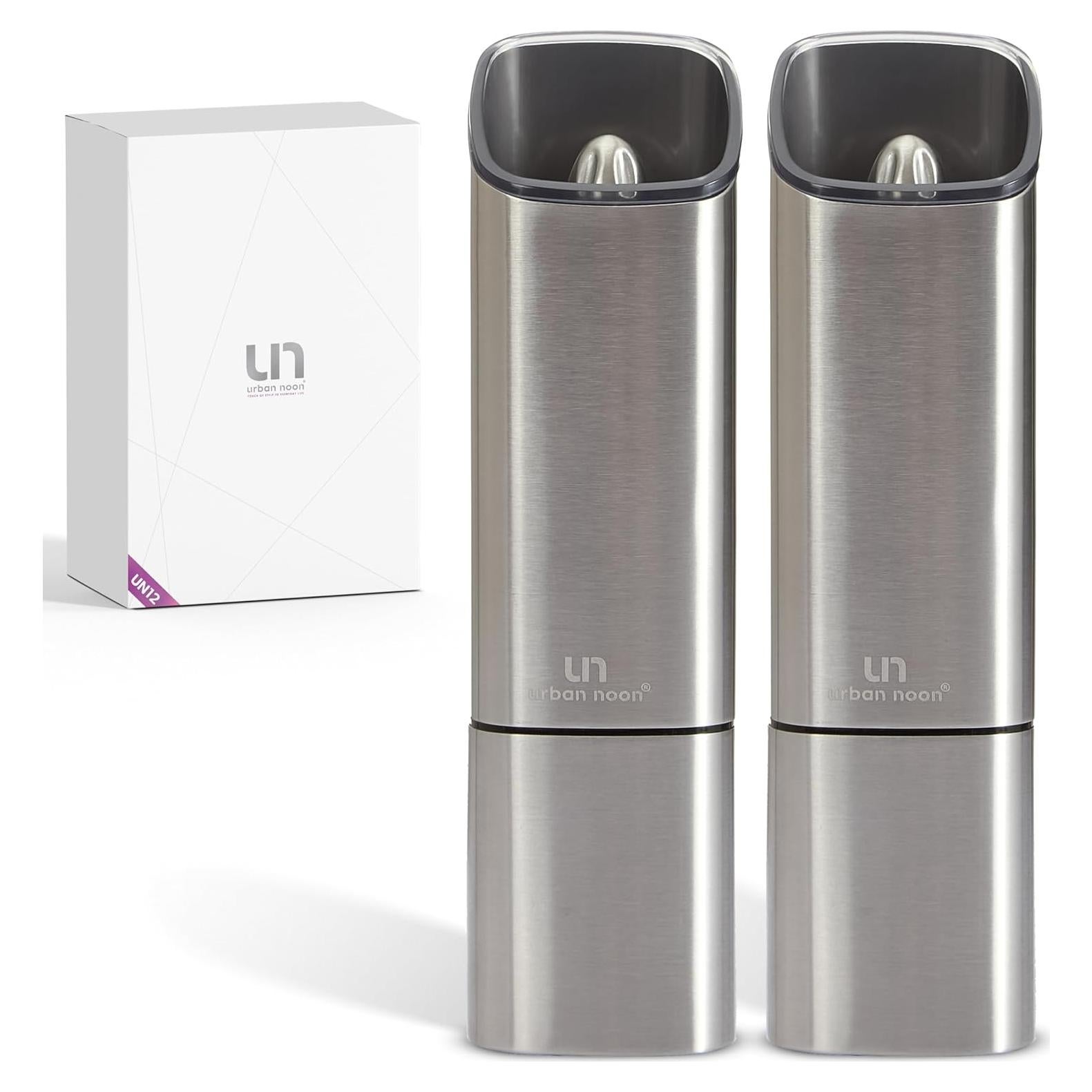 Juego de Molinillos de Sal y Pimienta Urban Noon UN12 - Eléctricos Recargables