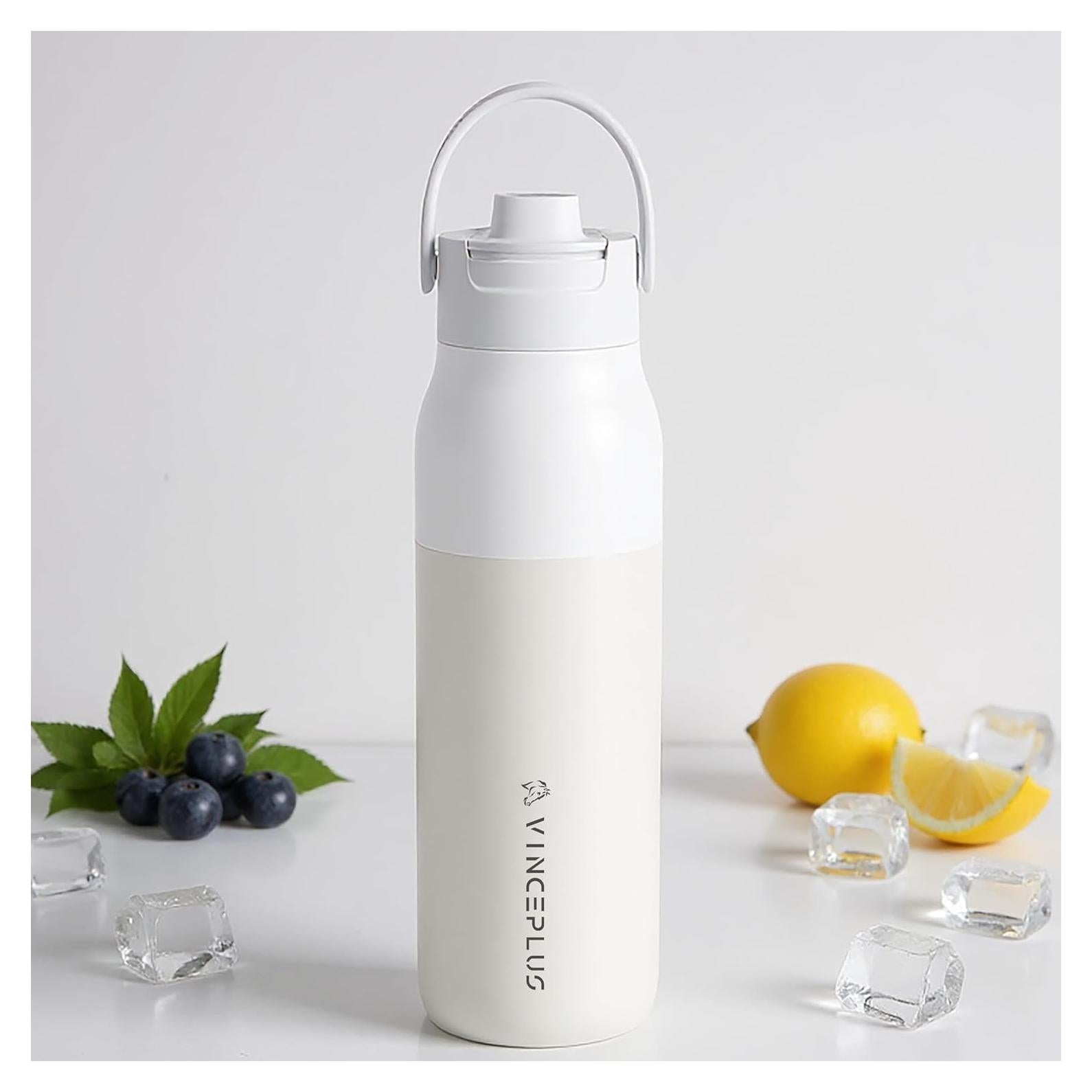 Botella de Agua Aislada VINCEPLUS 680 ml Blanca Mate