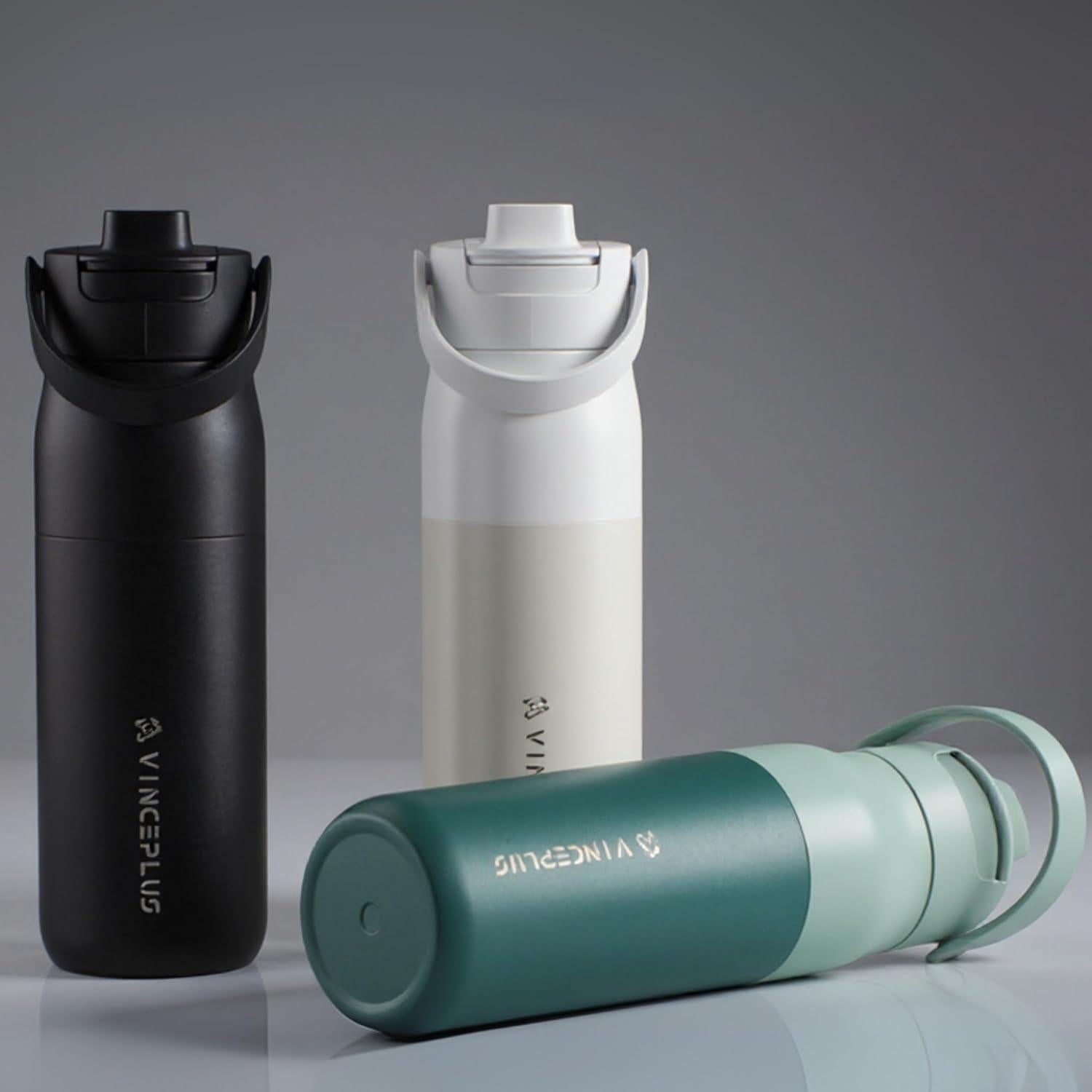 Botella de Agua Aislada VINCEPLUS 680 ml Blanca Mate