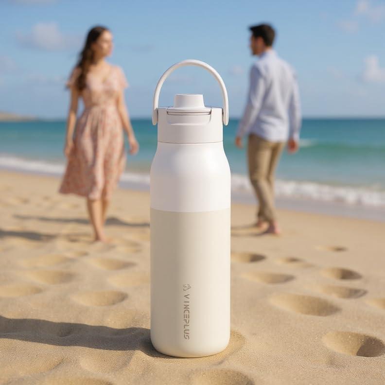 Botella de Agua Aislada VINCEPLUS 680 ml Blanca Mate