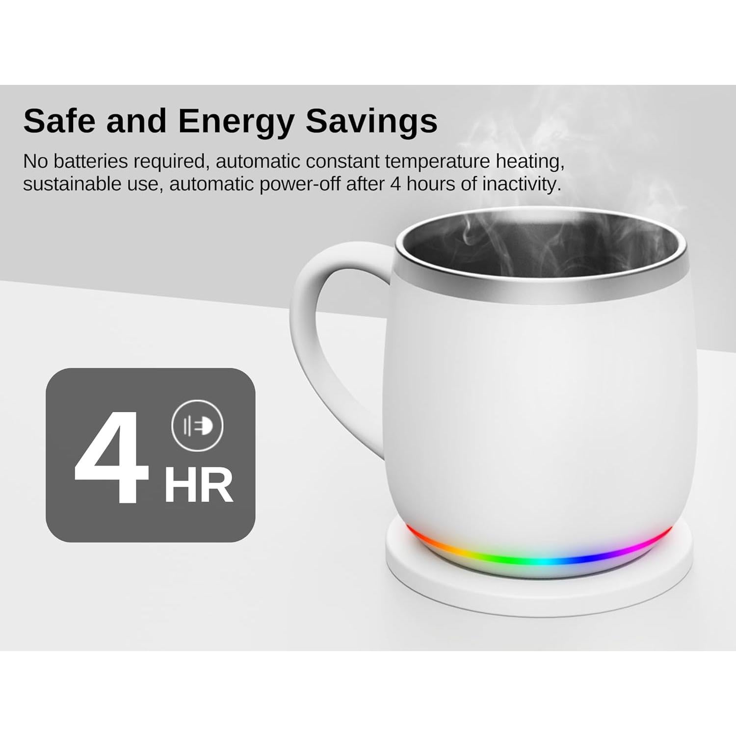 Taza Inteligente Min Ya 400ml Control de Temperatura LED RGB