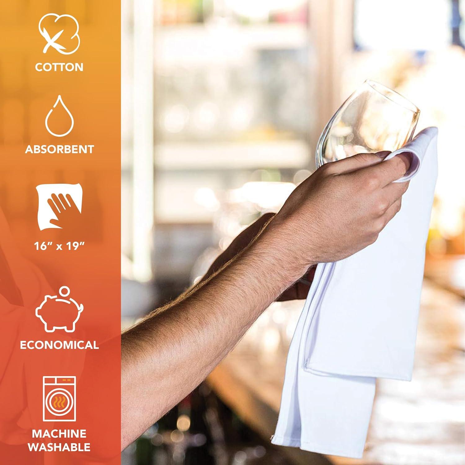 Toallas de Cocina Arkwright 12 Pzas 100% Algodón Secado Rápido