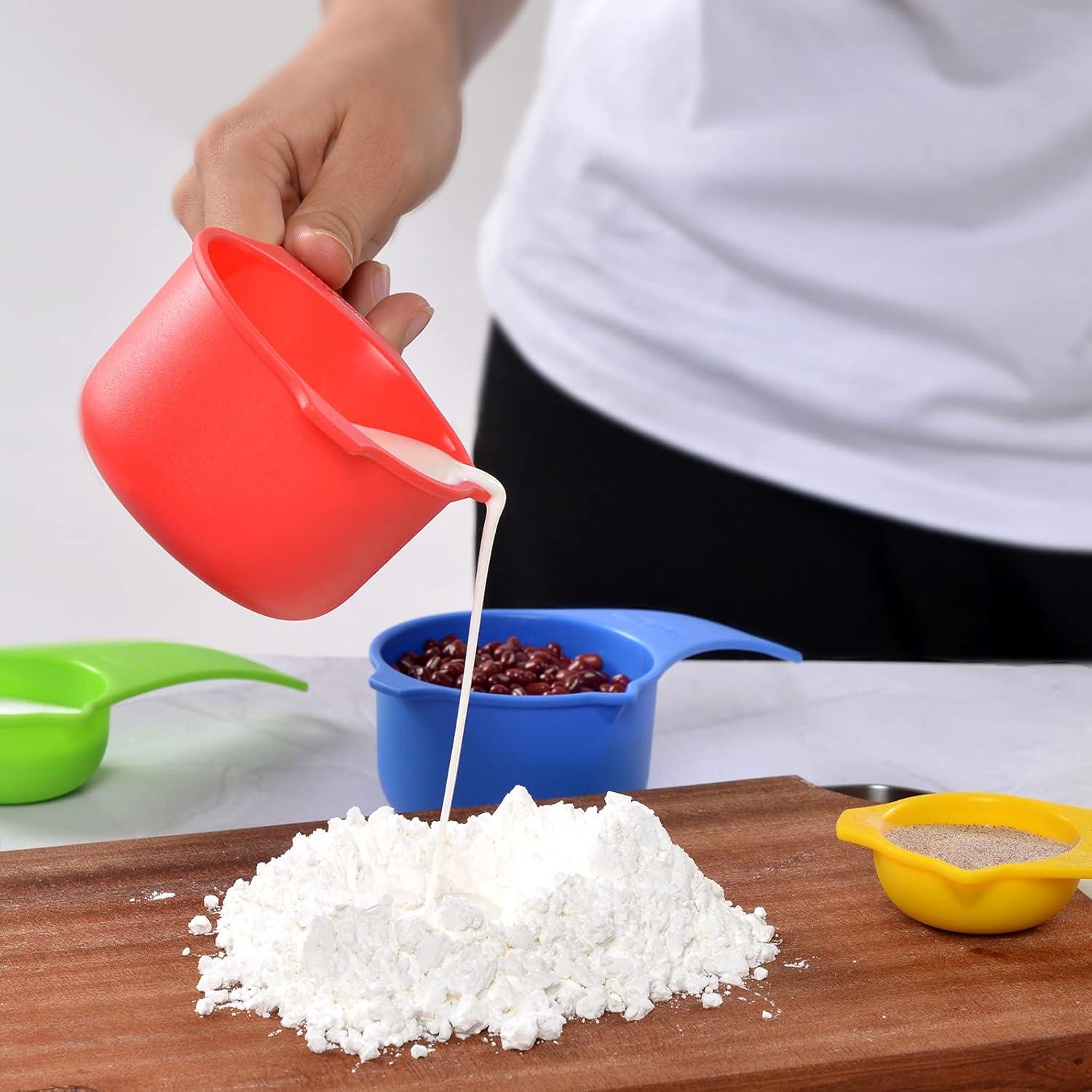 Juego de Tazas y Cucharas Medidoras DOTINGHUX 15 Piezas