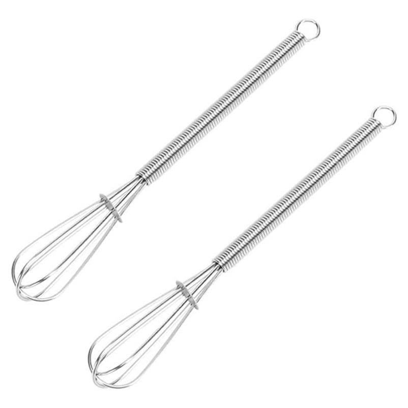 Juego de Mini Batidores de Acero Inoxidable Lelasety - 2 Piezas 12.7/17.8/20.3/25.4 cm