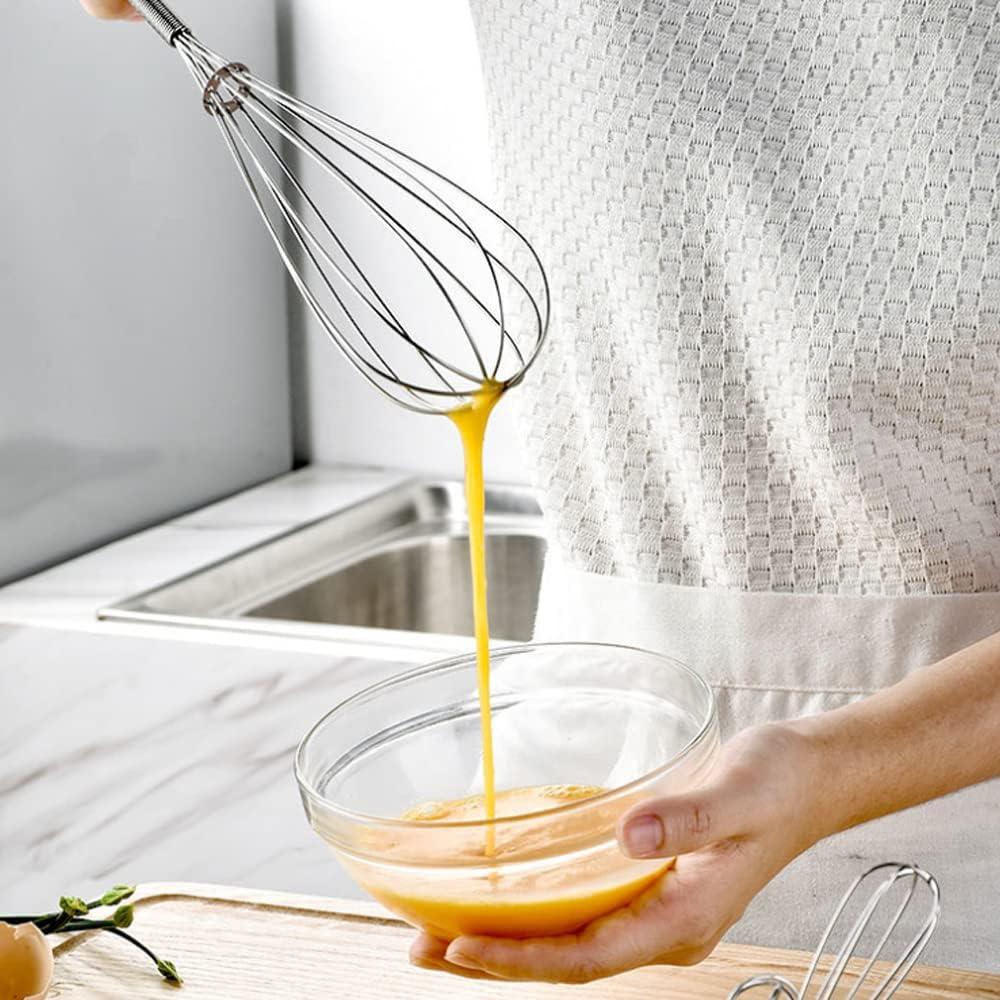 Juego de Mini Batidores de Acero Inoxidable Lelasety - 2 Piezas 12.7/17.8/20.3/25.4 cm