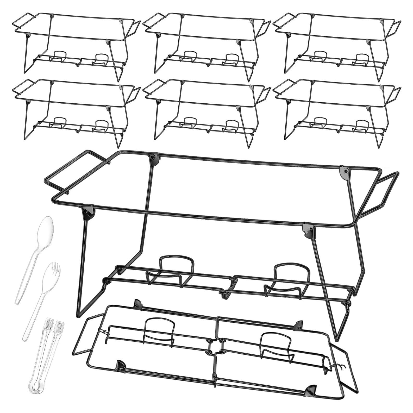 Soporte de Buffet Plegable Geosar 32 Piezas Negro