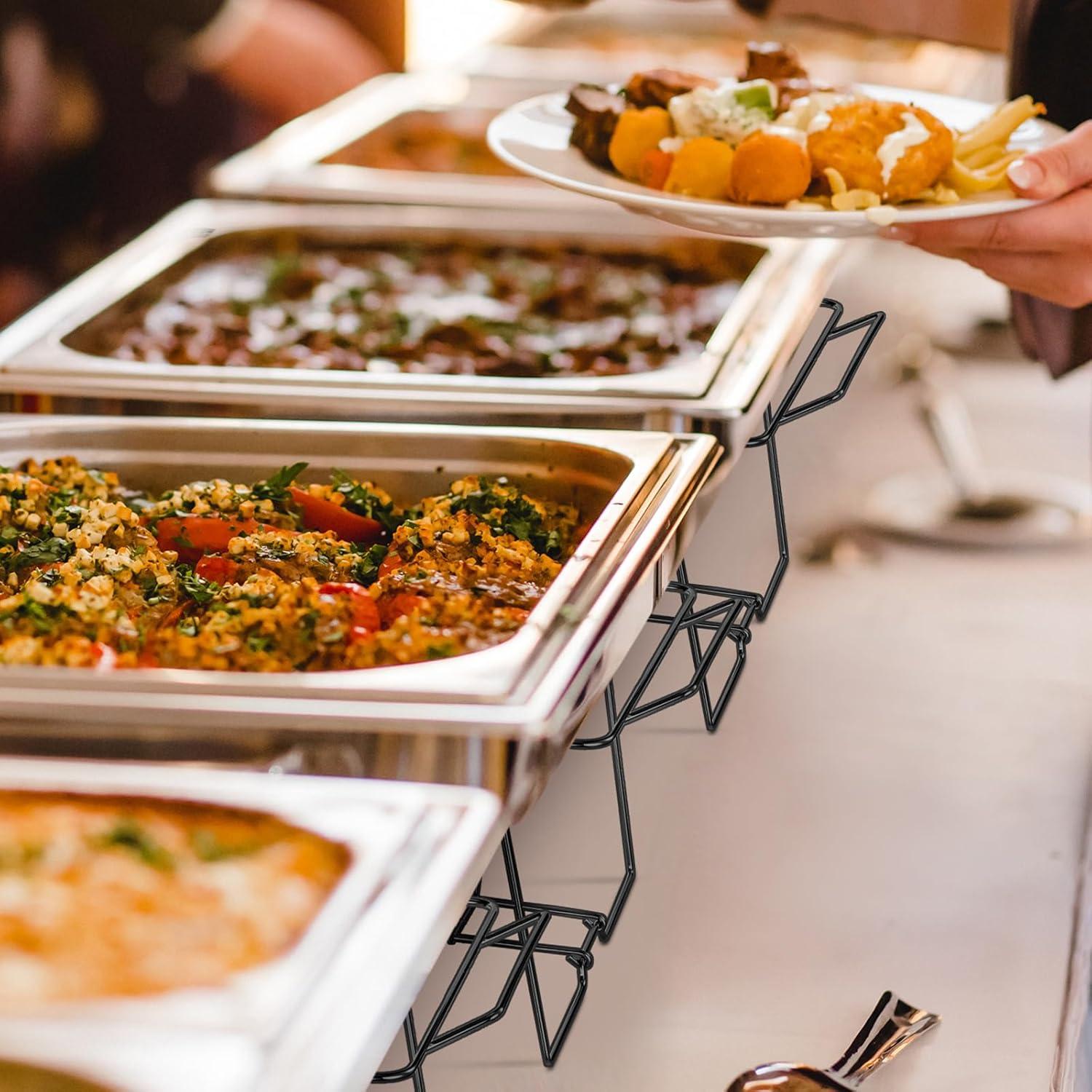 Soporte de Buffet Plegable Geosar 32 Piezas Negro