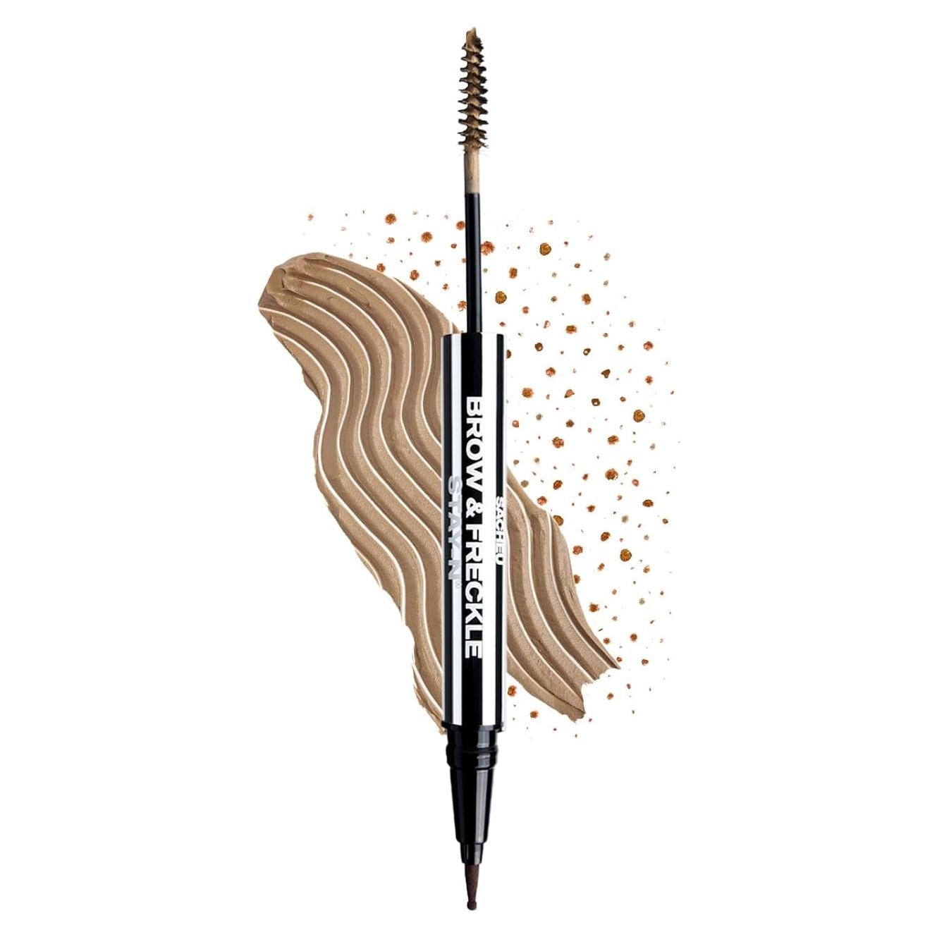 Gel Tinte para Cejas y Lápiz de Pecas Sacheu 2 en 1 Tostado Rubio