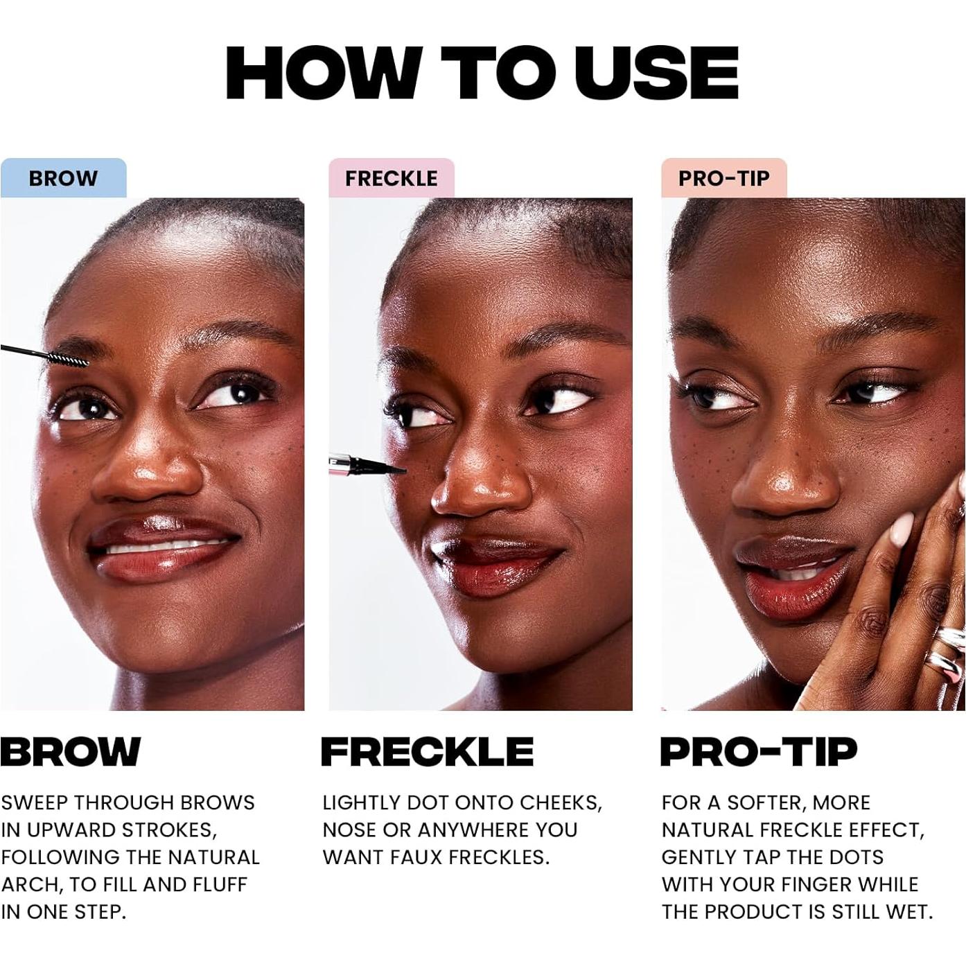 Gel Tinte para Cejas y Lápiz de Pecas Sacheu 2 en 1 Tostado Rubio