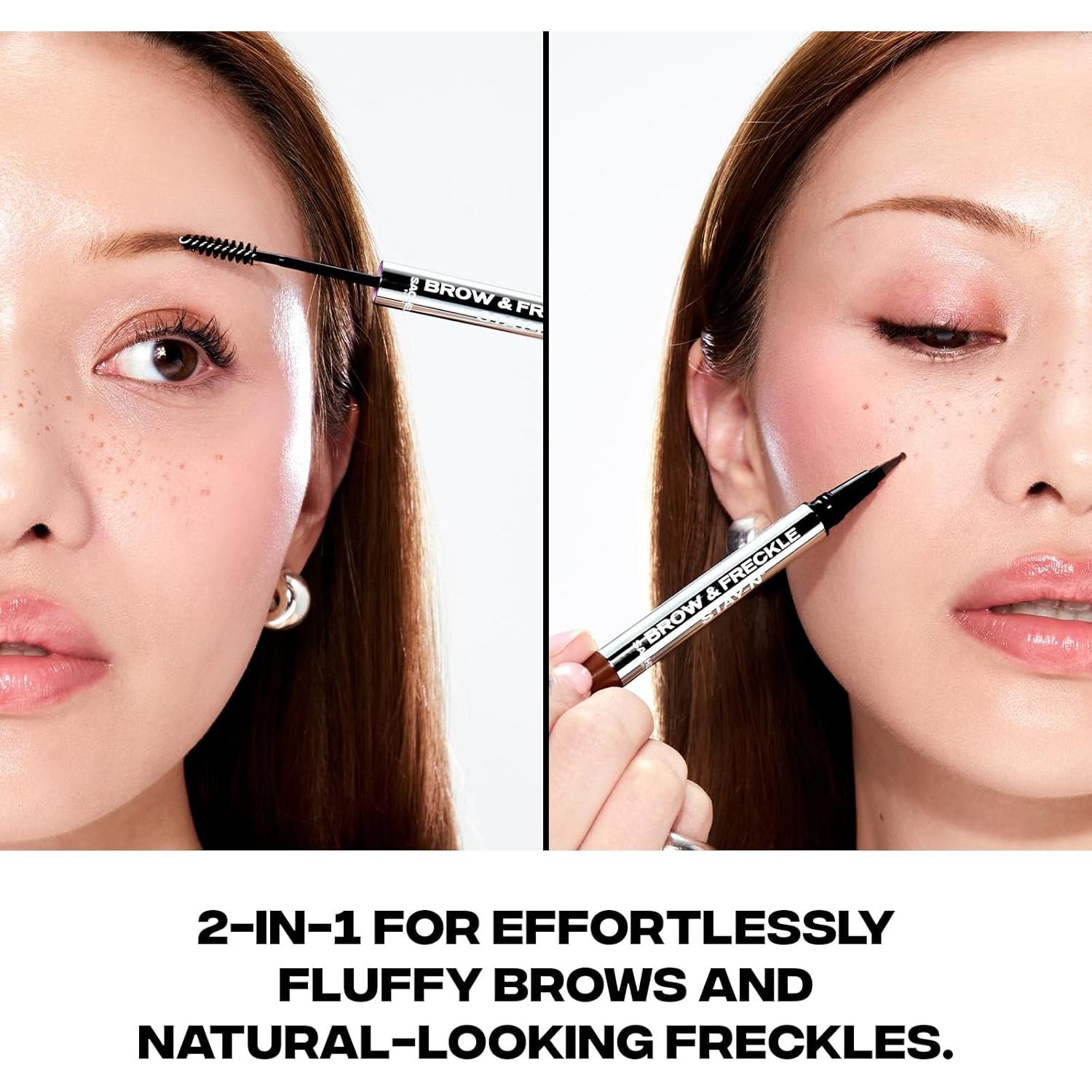 Gel Tinte para Cejas y Lápiz de Pecas Sacheu 2 en 1 Tostado Rubio