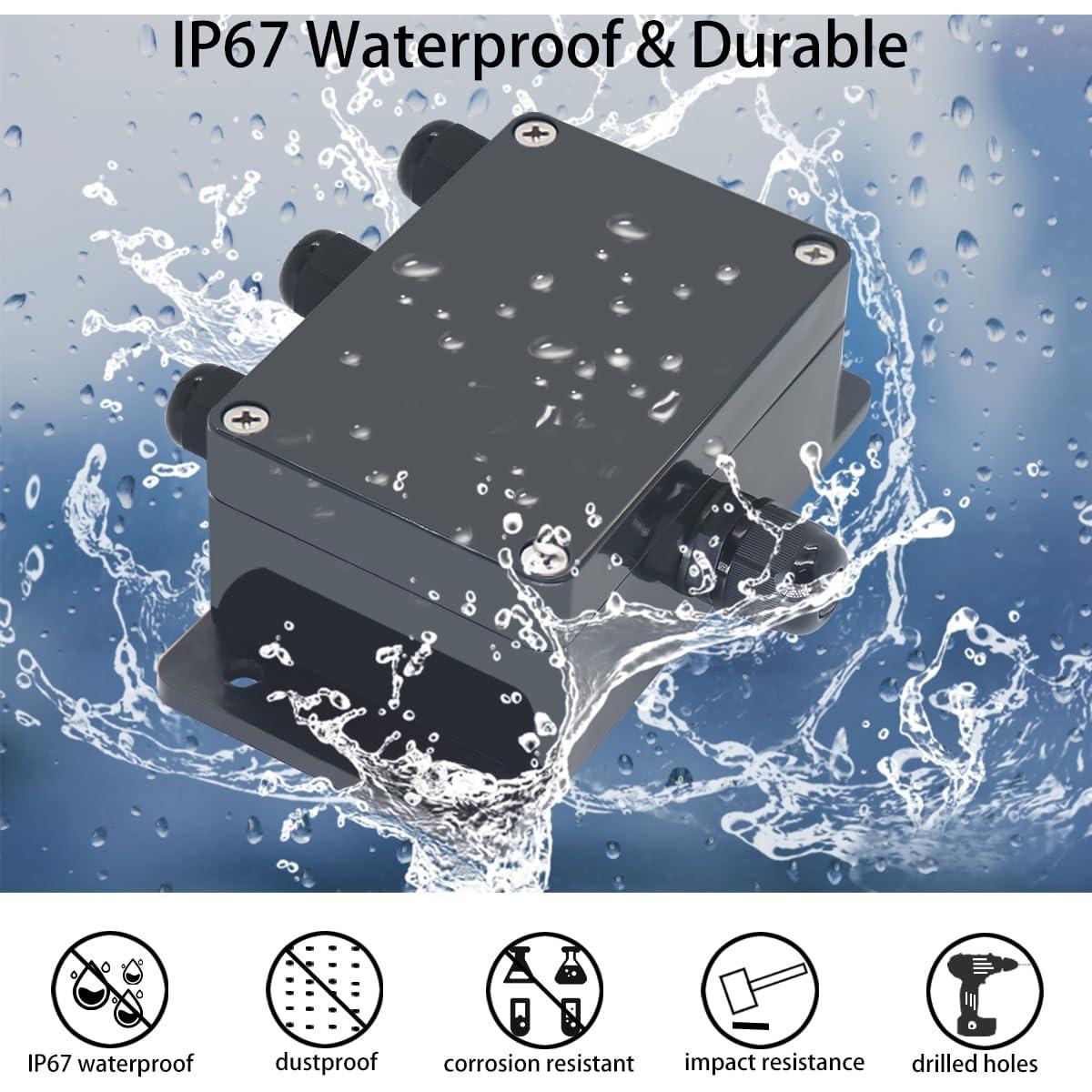 Caja de Conexiones Impermeable Otdorpatio IP67 6.35x5.84x3.56cm