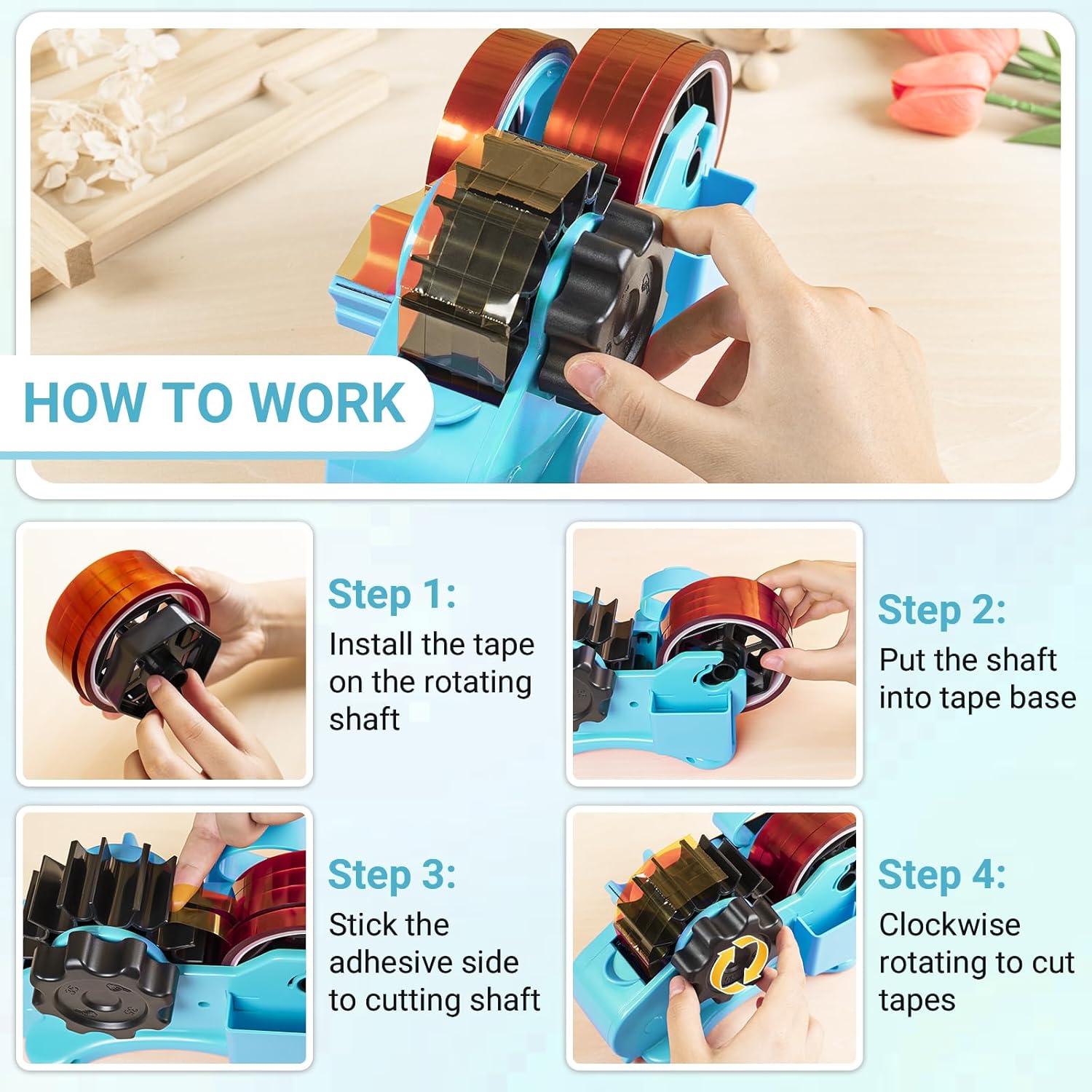 Dispensador de Cinta Térmica ThinkLearn Azul 1'' y 3''