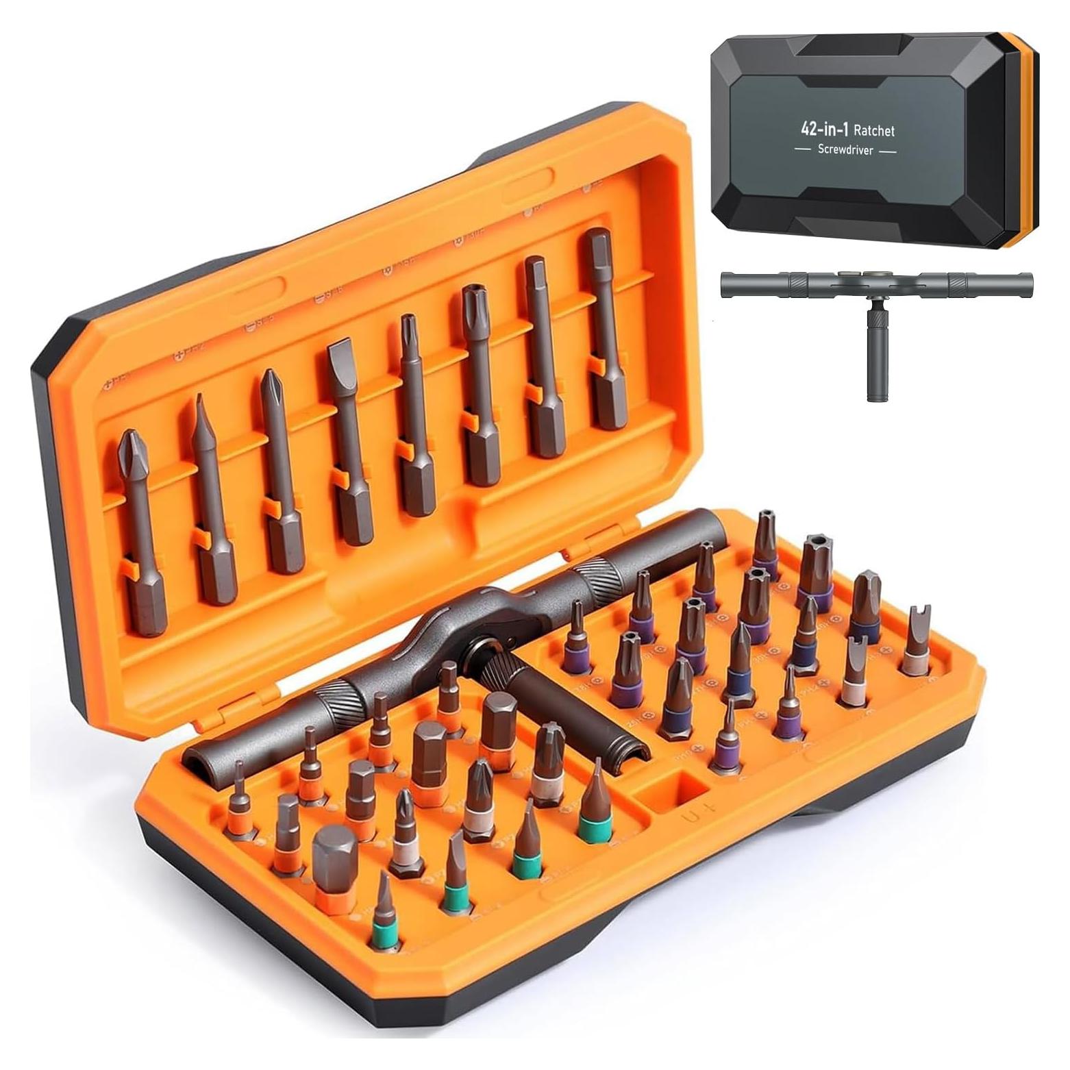 Juego de Destornilladores de Carraca Olipiter 42 en 1 Magnéticos