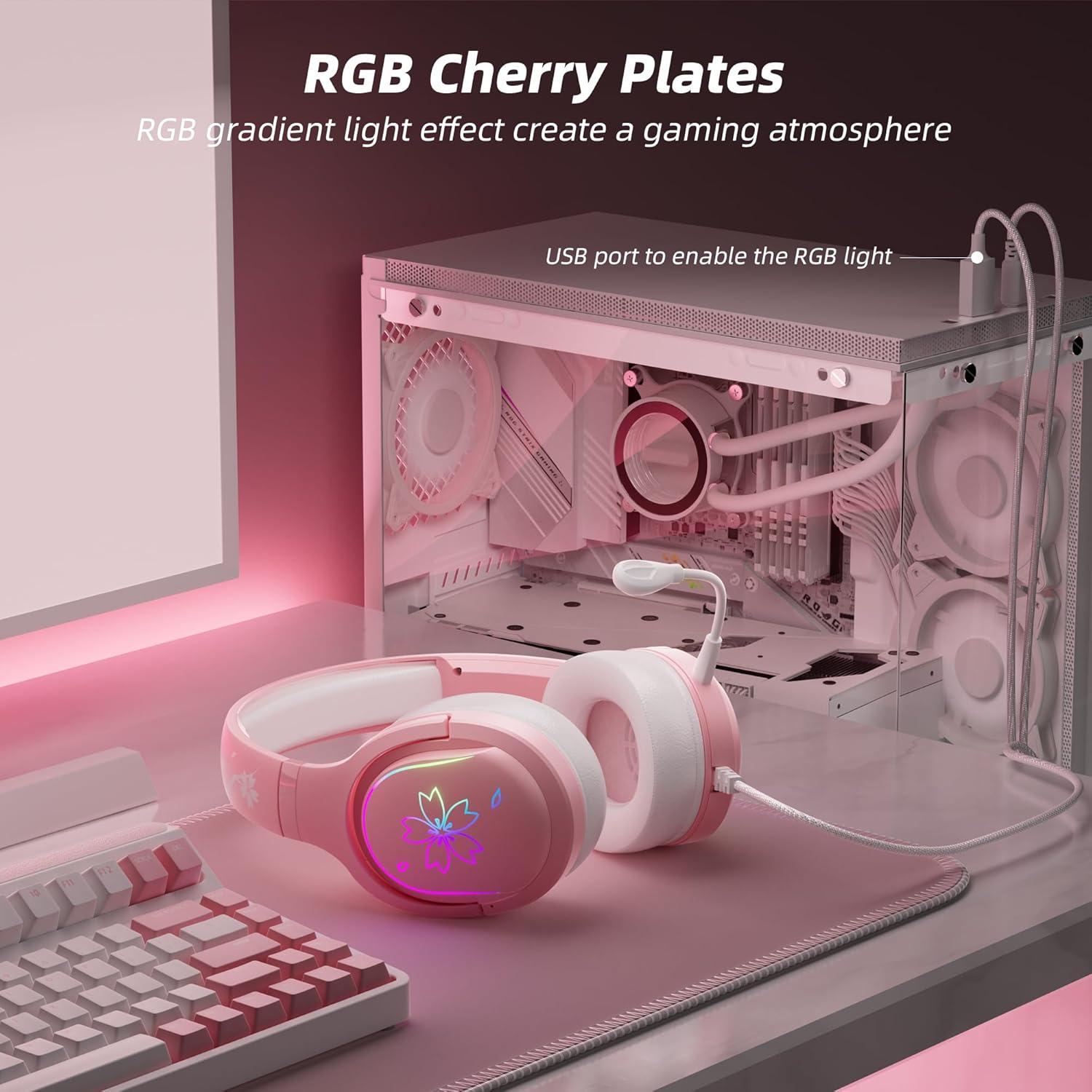 Auriculares de Juego Mytrix Sakura con Micrófono y RGB