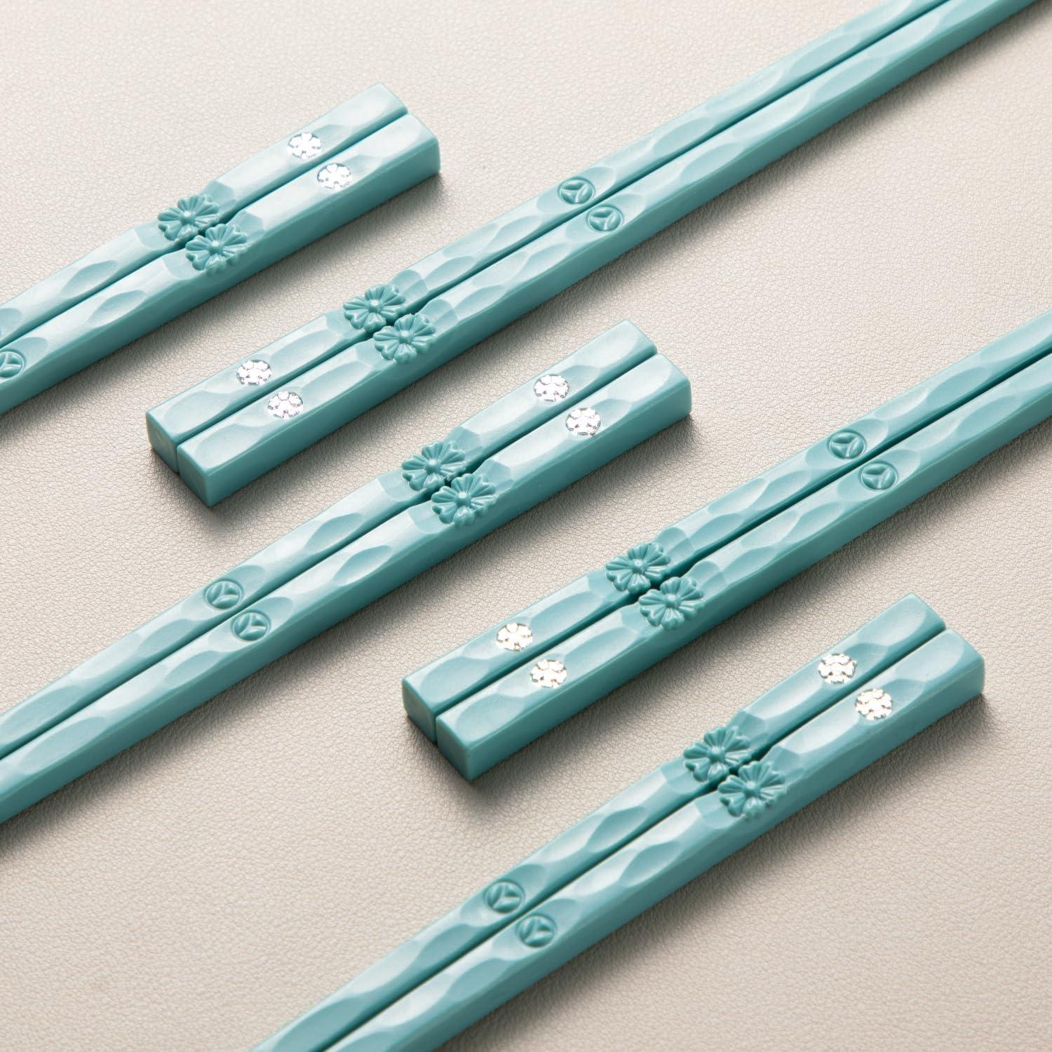 Palillos Reutilizables HuaLan Antideslizantes 25.4 cm Verde