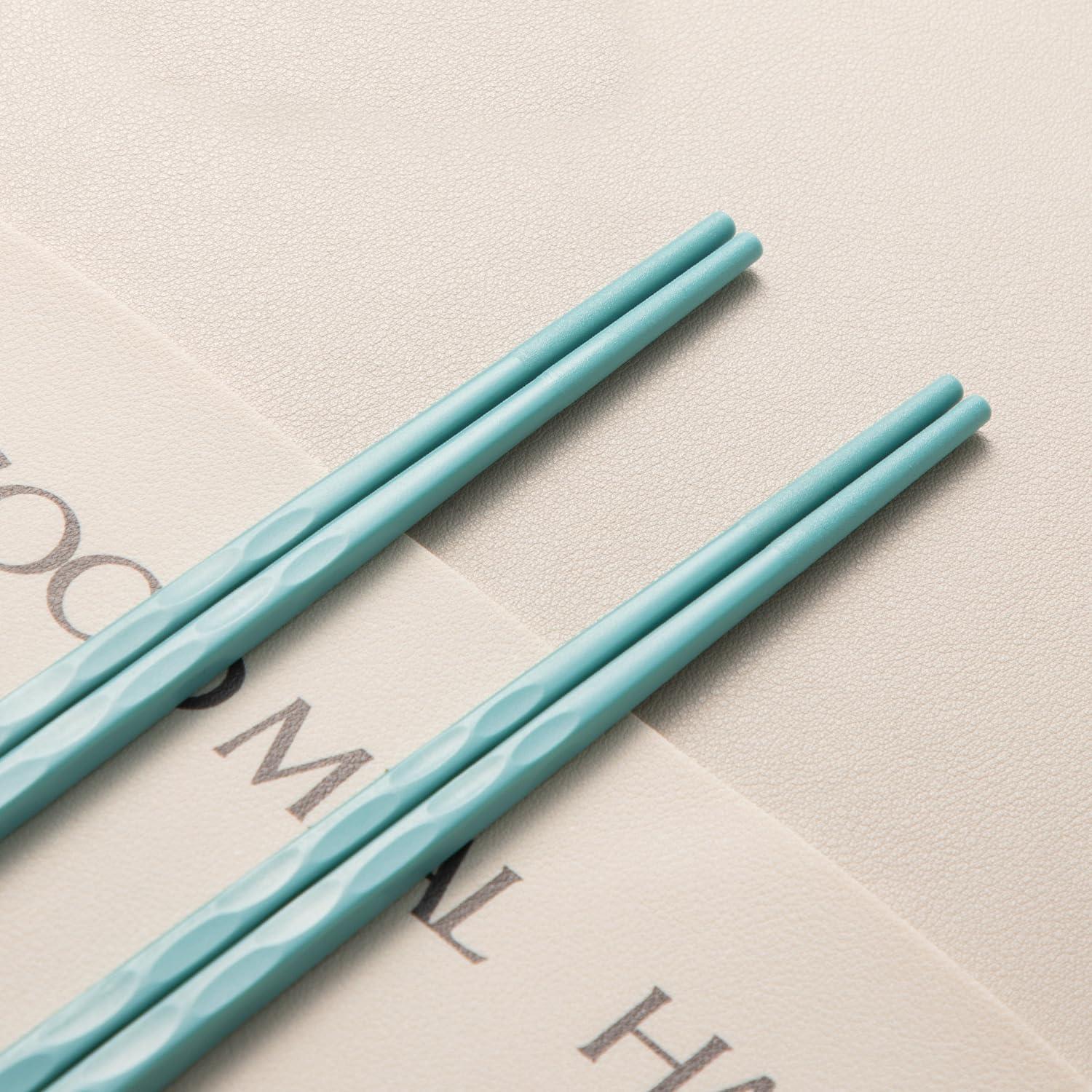 Palillos Reutilizables HuaLan Antideslizantes 25.4 cm Verde