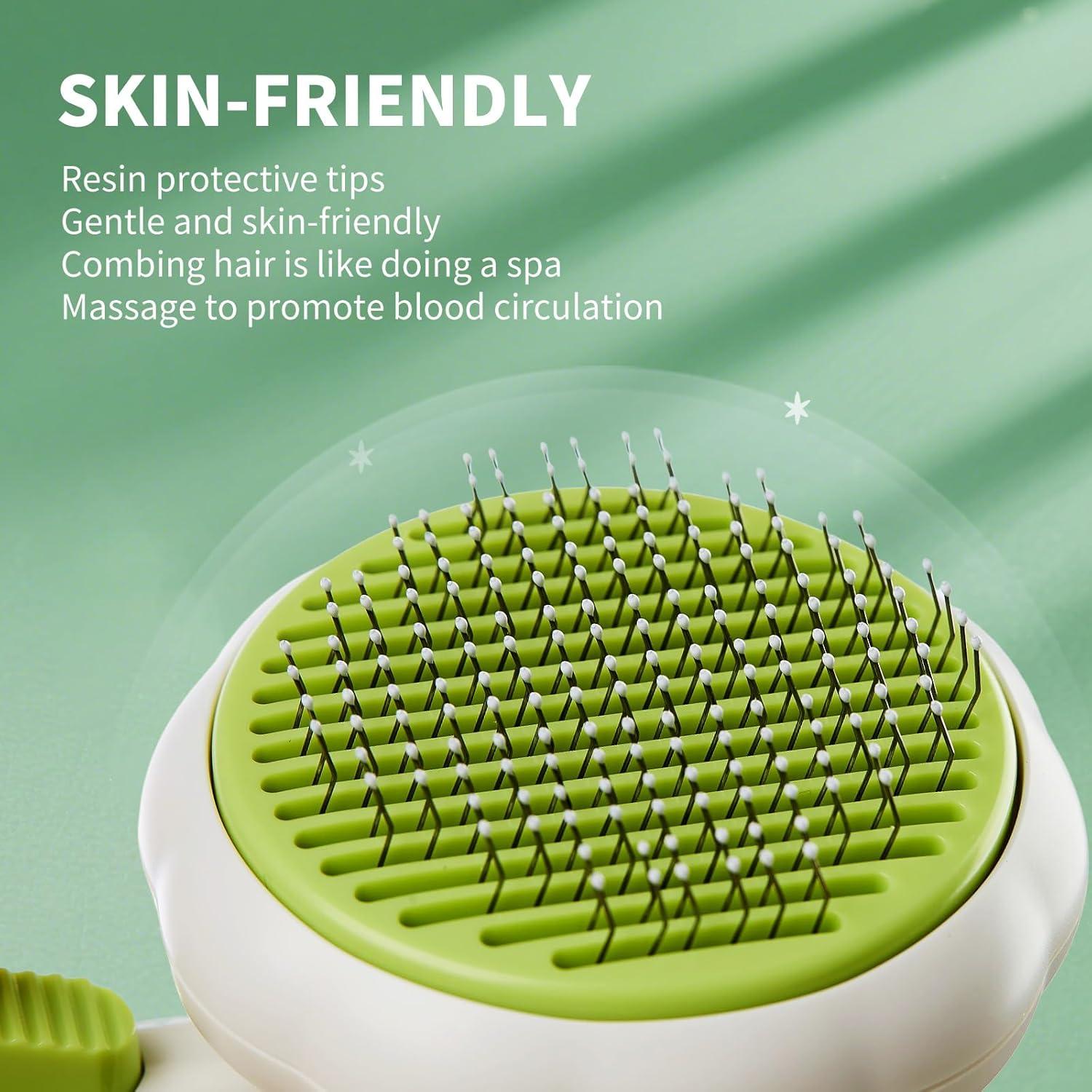 Cepillo para Gato y Perro VIOJOJO con Limpieza Automática 20cm