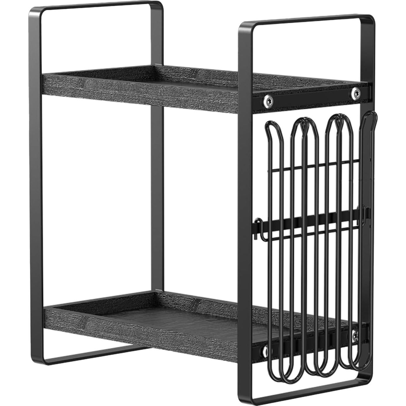 Organizador de Estación de Café LEMIKKLE 2 Niveles Negro