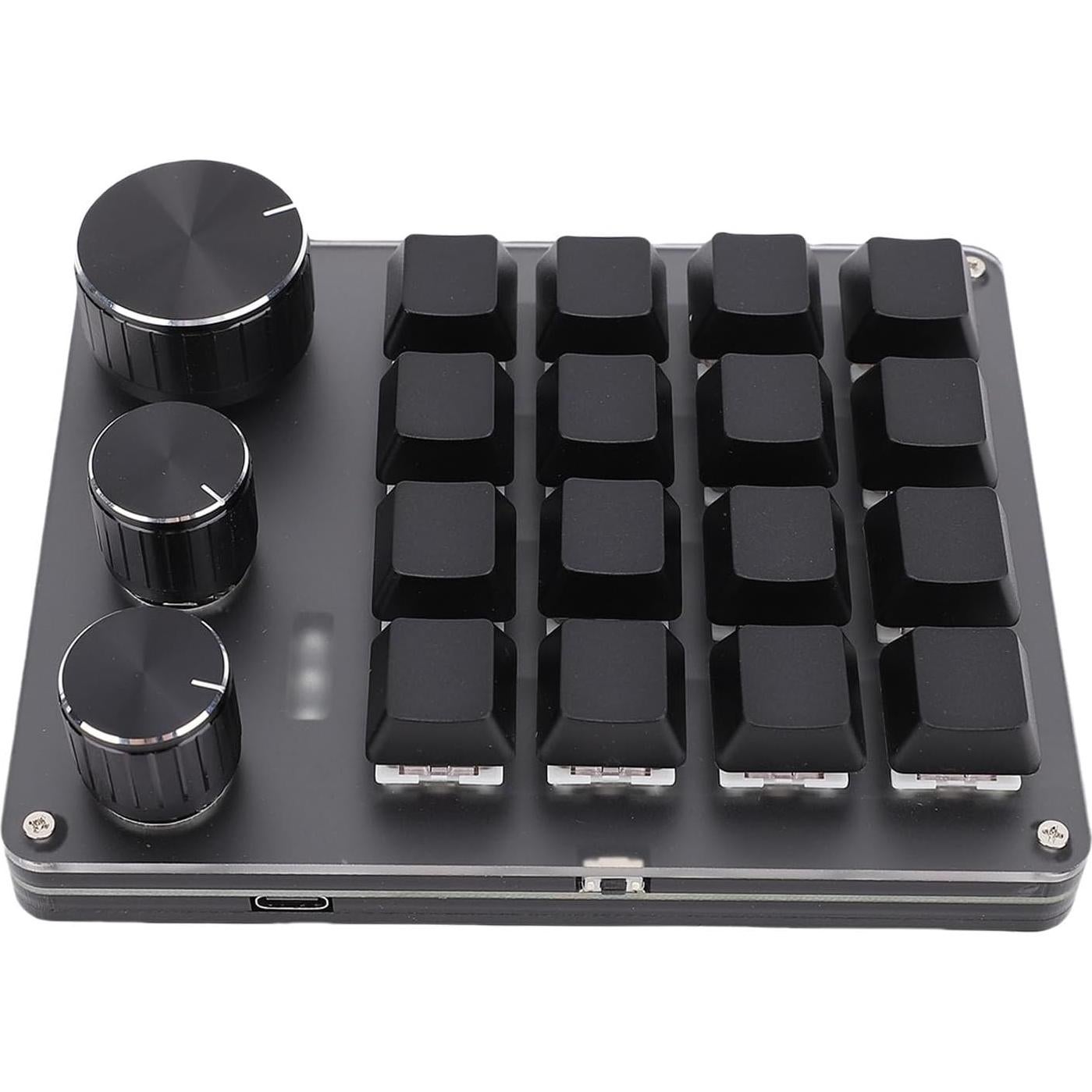 Teclado Mecánico Programable Wisoqu Mini 16 Teclas Negro