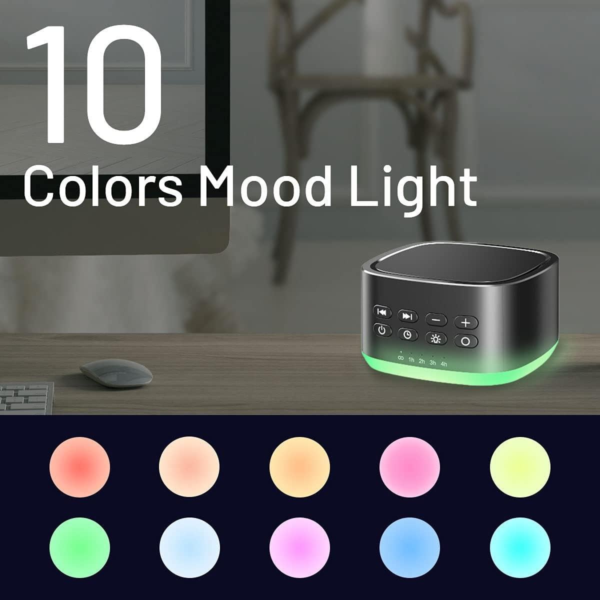 Máquina de Ruido Blanco Magicteam SB1 con 25 Sonidos y 10 Luces