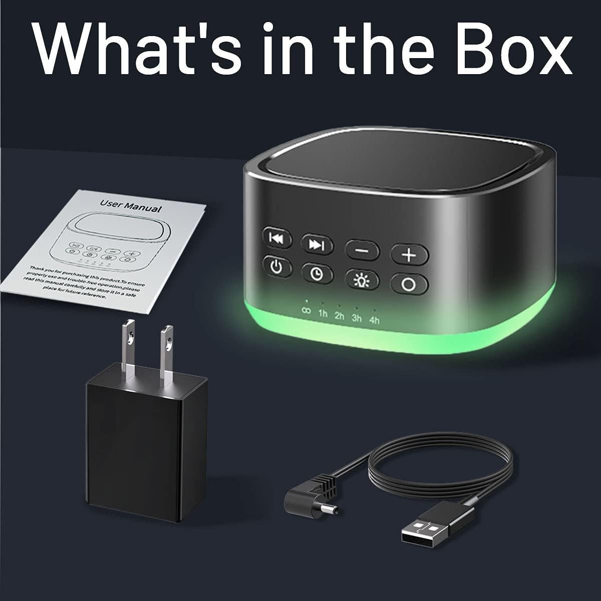 Máquina de Ruido Blanco Magicteam SB1 con 25 Sonidos y 10 Luces