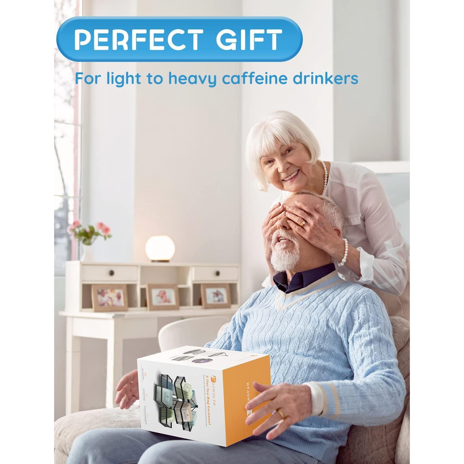 Organizador de Bolsitas de Té VOGWOLTH Carrusel Giratorio 96 Unidades