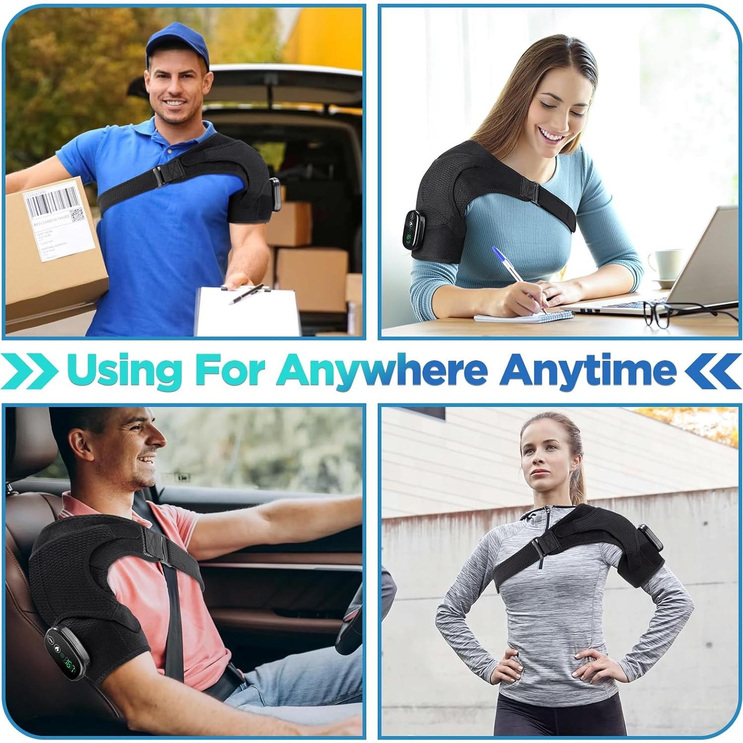 Almohadilla Térmica Inalámbrica MOAJAZA para Hombros con Masaje