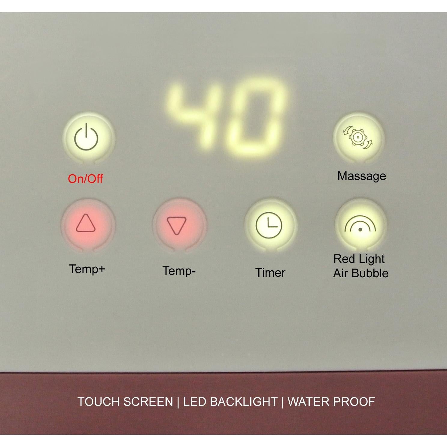 Masajeador de Pies Carepeutic Jet Spa Pantalla Táctil 7.26 Kg