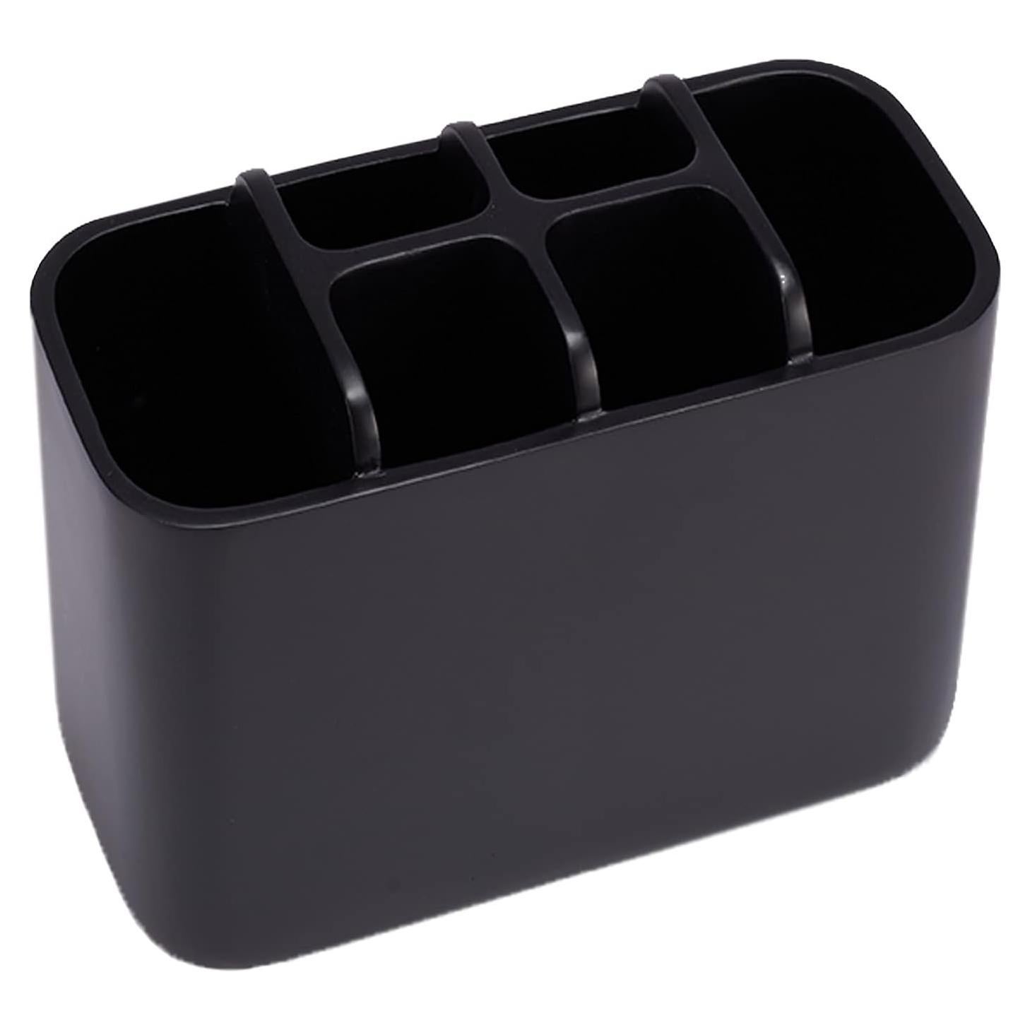 Soporte Organizador de Cepillos de Dientes SZYRL Negro 6 Compartimentos