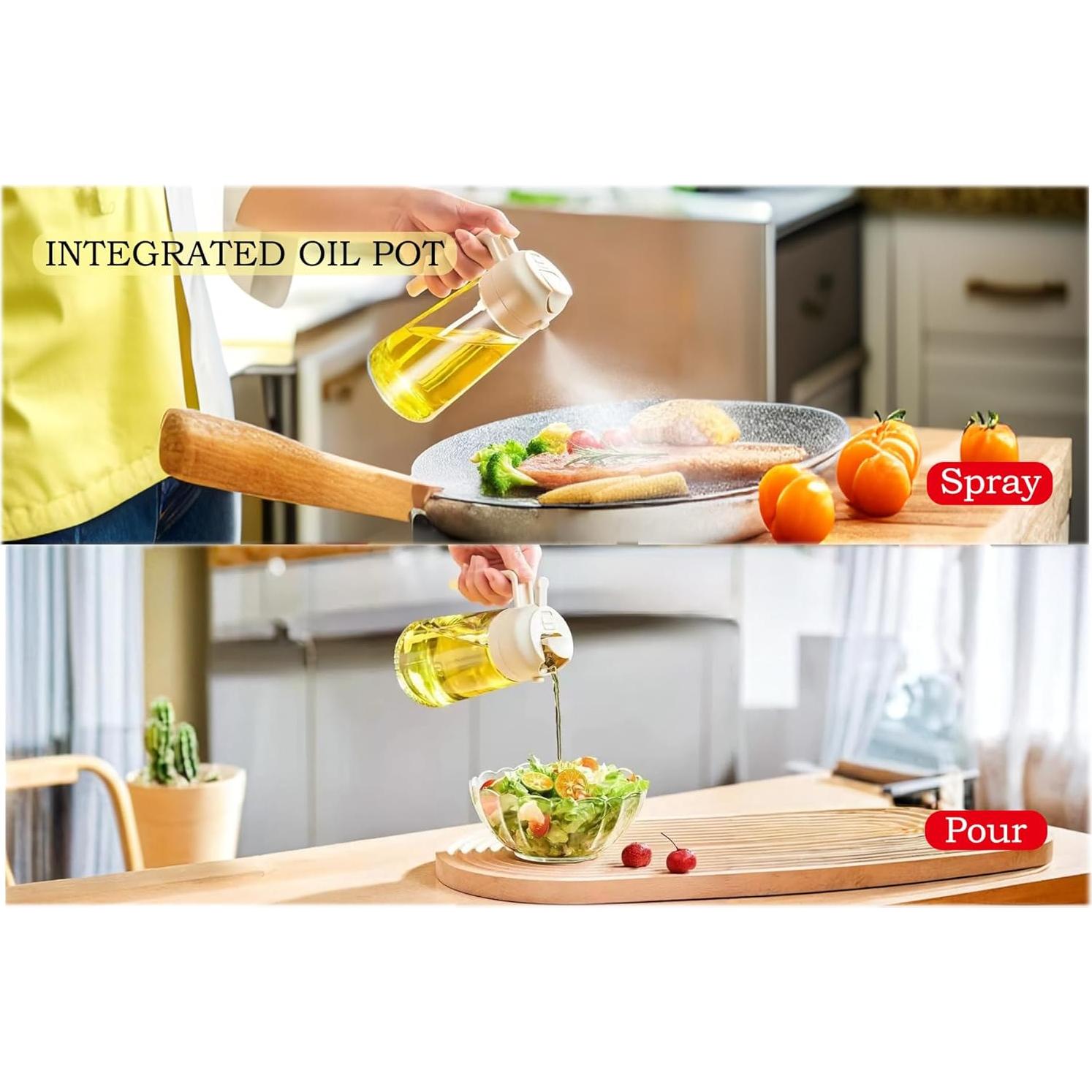 Dispensador de Aceite de Oliva 470ml GXABK 2 en 1 Verde