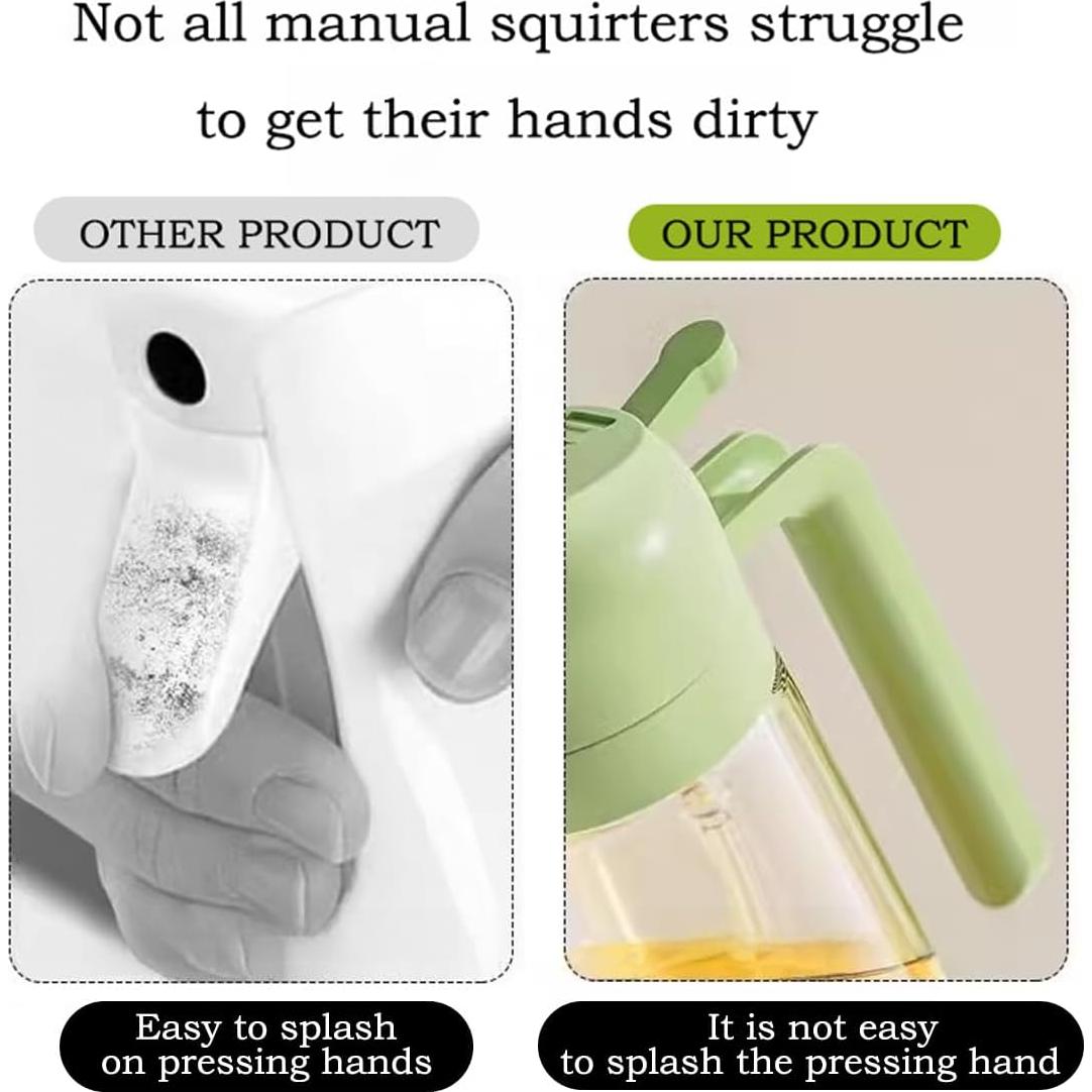 Dispensador de Aceite de Oliva 470ml GXABK 2 en 1 Verde