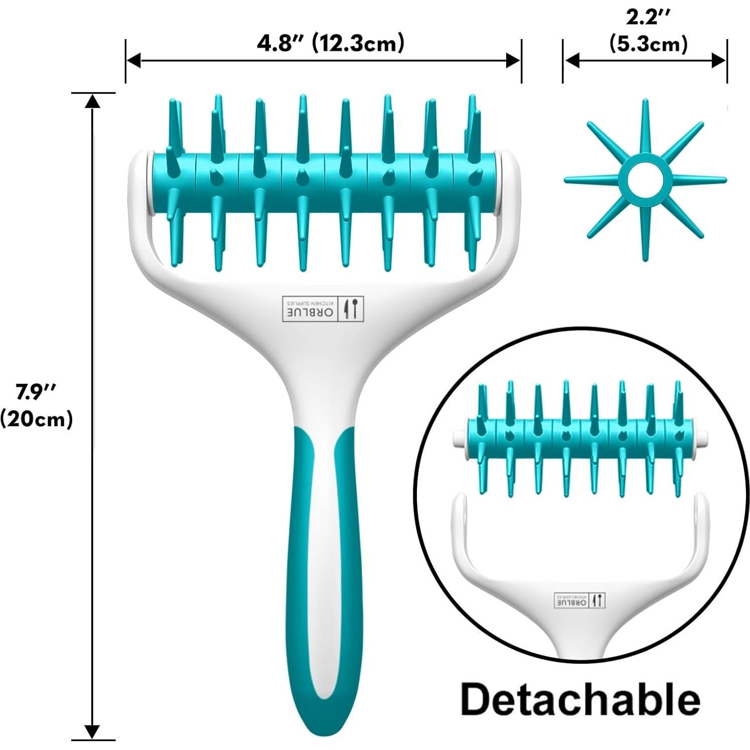 Rodillo Docker de Masa de Pizza Orblue - Herramienta de Cocina Aqua