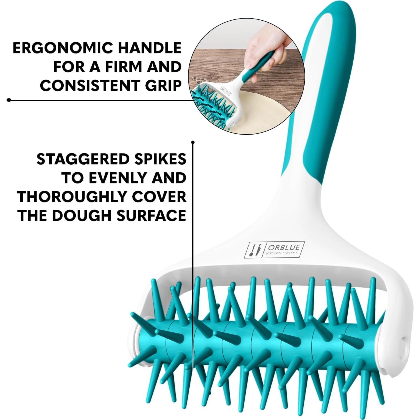 Rodillo Docker de Masa de Pizza Orblue - Herramienta de Cocina Aqua