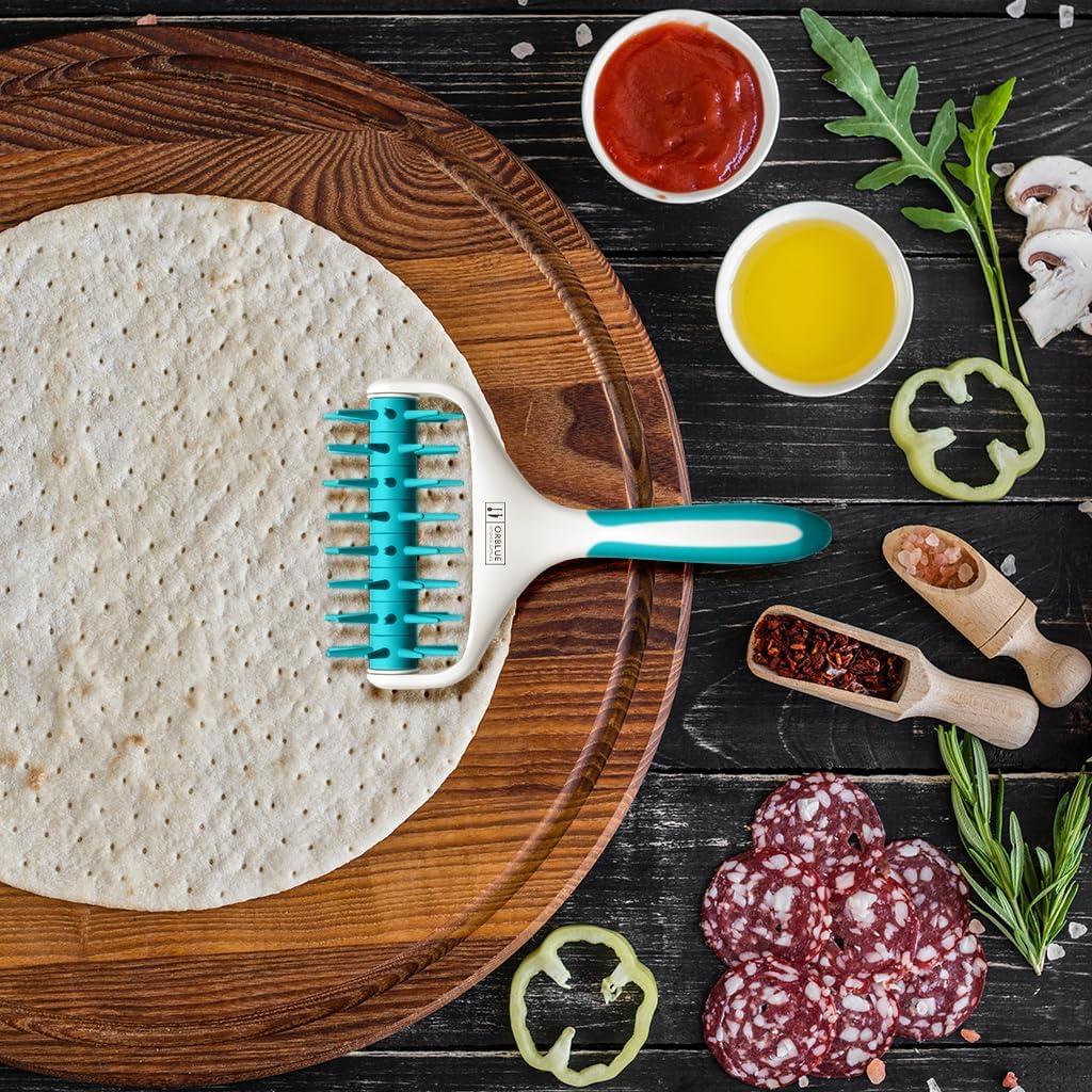 Rodillo Docker de Masa de Pizza Orblue - Herramienta de Cocina Aqua