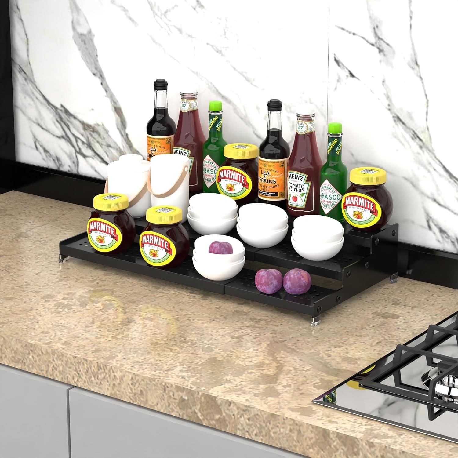 Organizador de especias Jojocross 3 niveles ajustable negro