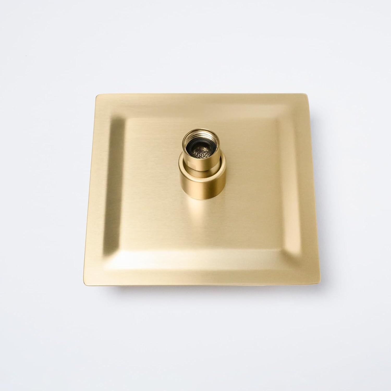 Cabezal de Ducha de Lluvia 15 cm BSTIIU Oro Cepillado Acero Inoxidable