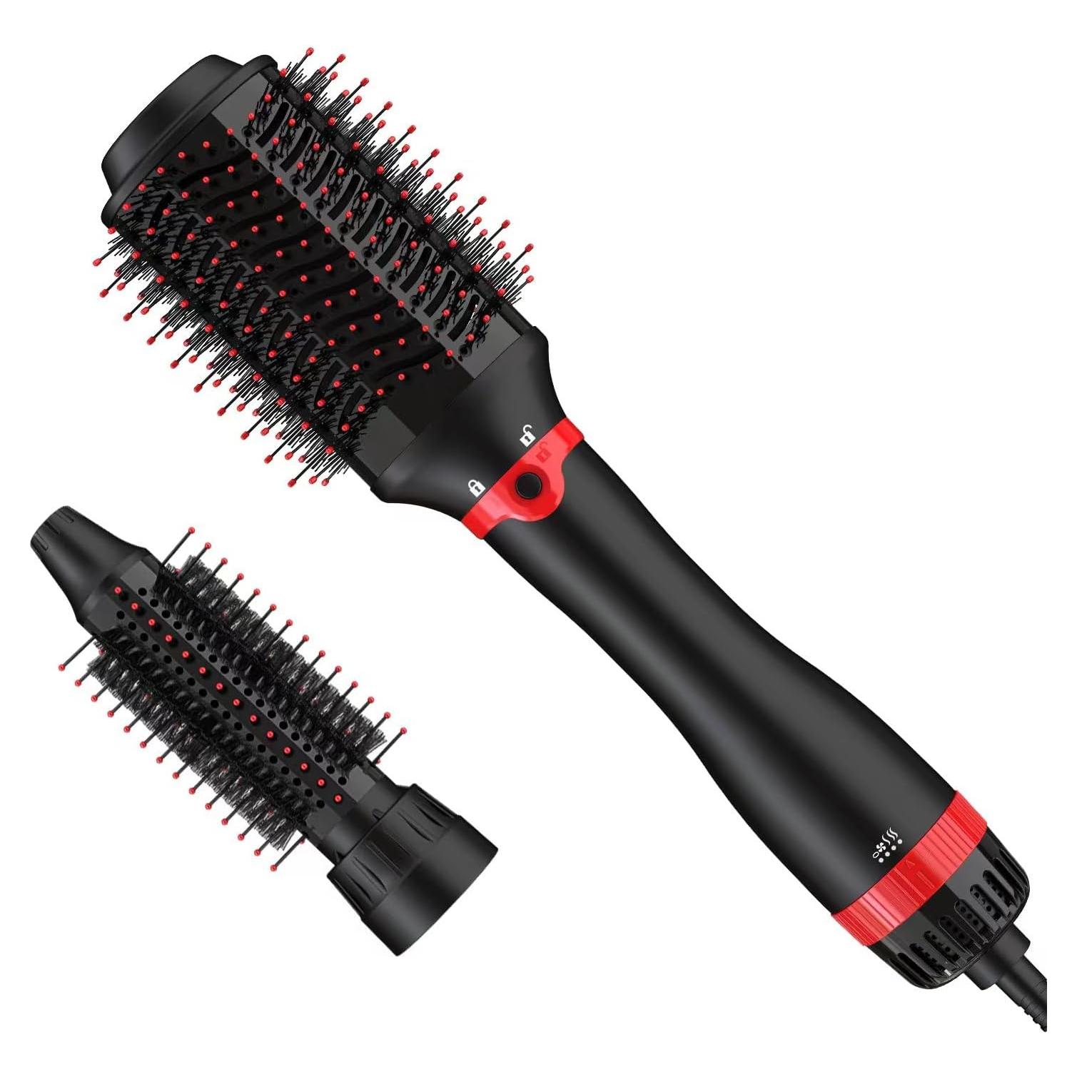 Cepillo Secador de Cabello 1200W Jiangxi SM-5308I Negro Rojo